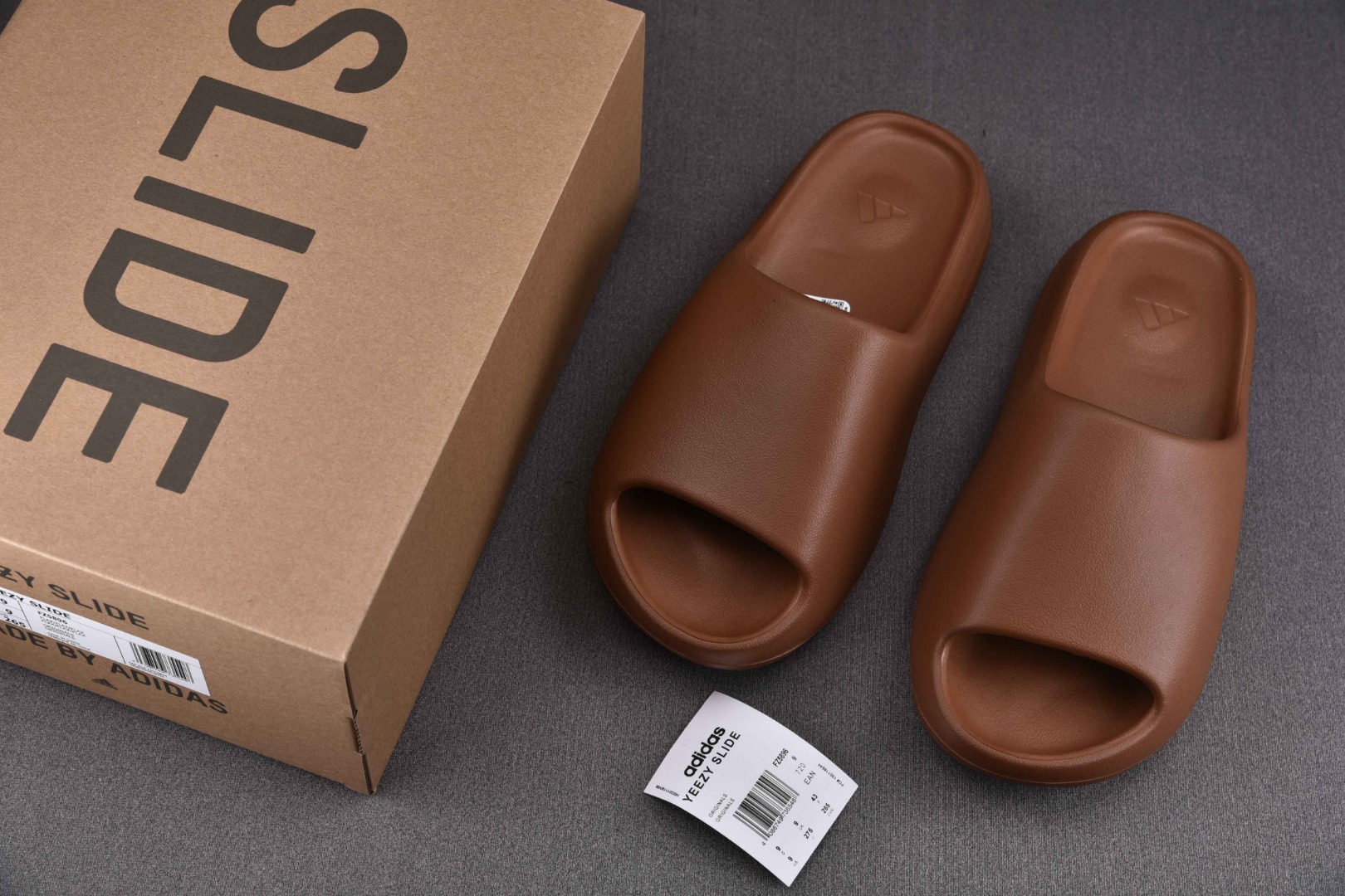 Yeezy亚麻棕尺码:36.5-48.5纯原版出品-YeezySlide“Flax”亚麻棕FZ5896Y