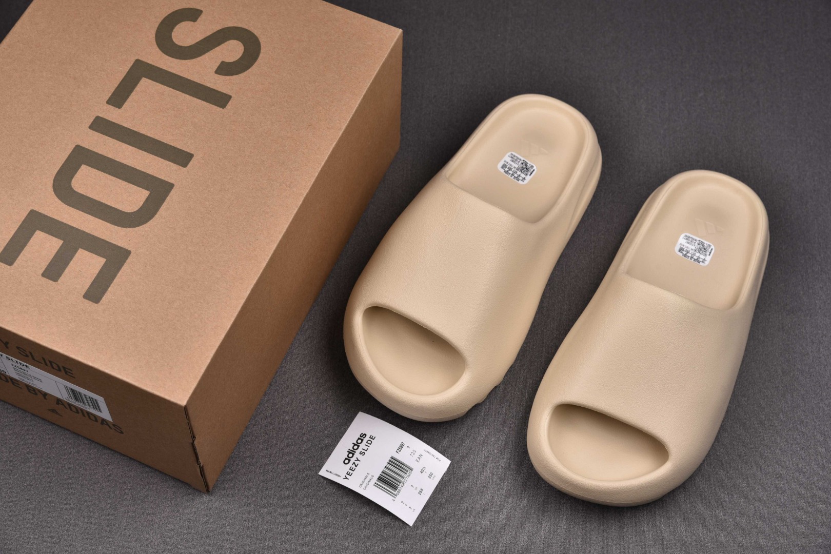 Yeezy骨白尺码:36.5-48.5纯原版出品-YeezySlide“Bone”骨白磨砂FZ5897Y