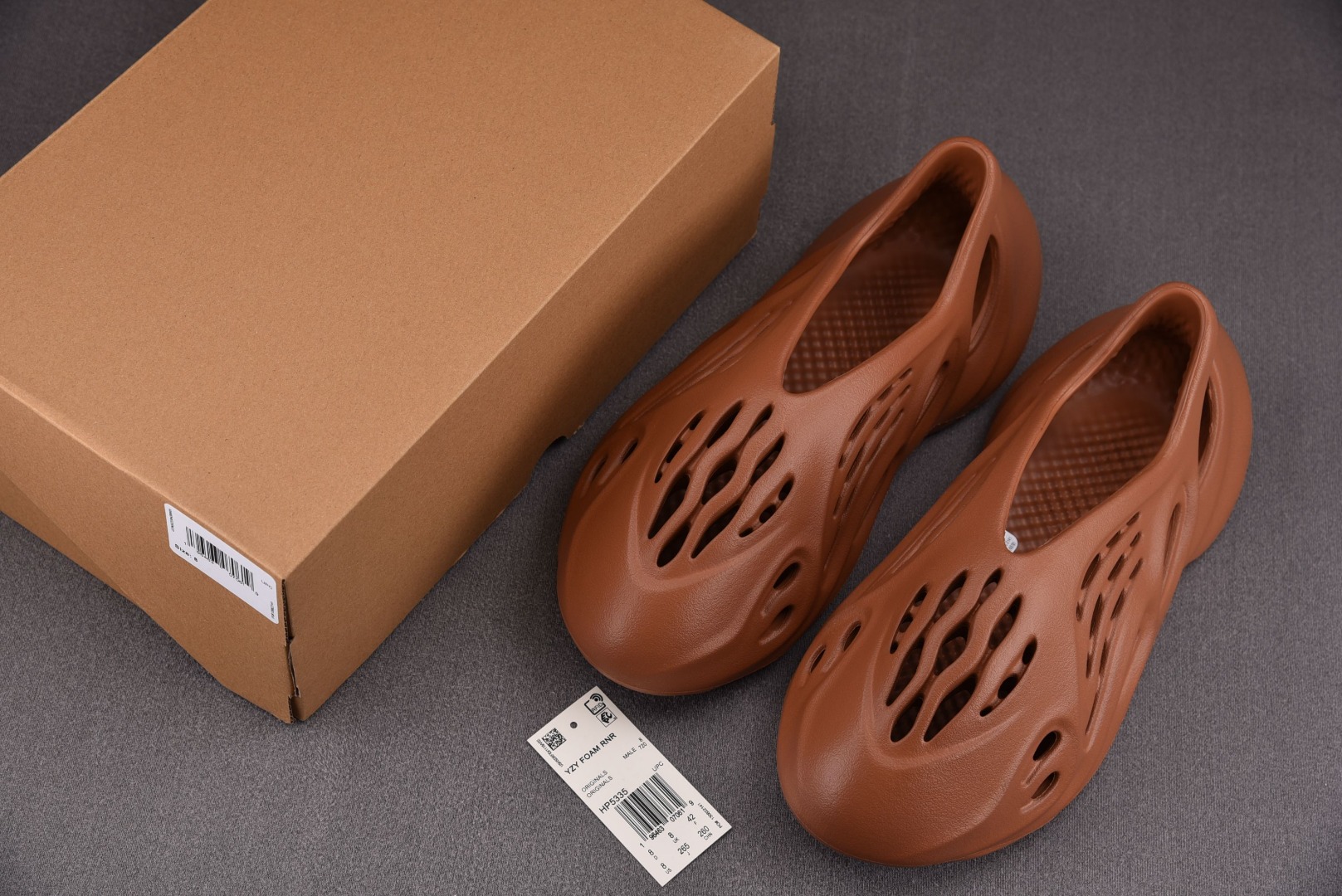 Yeezy褐色尺码:36.5-48.5纯原版出品-YeezyFoamRunner“Flax”亚麻褐色HY