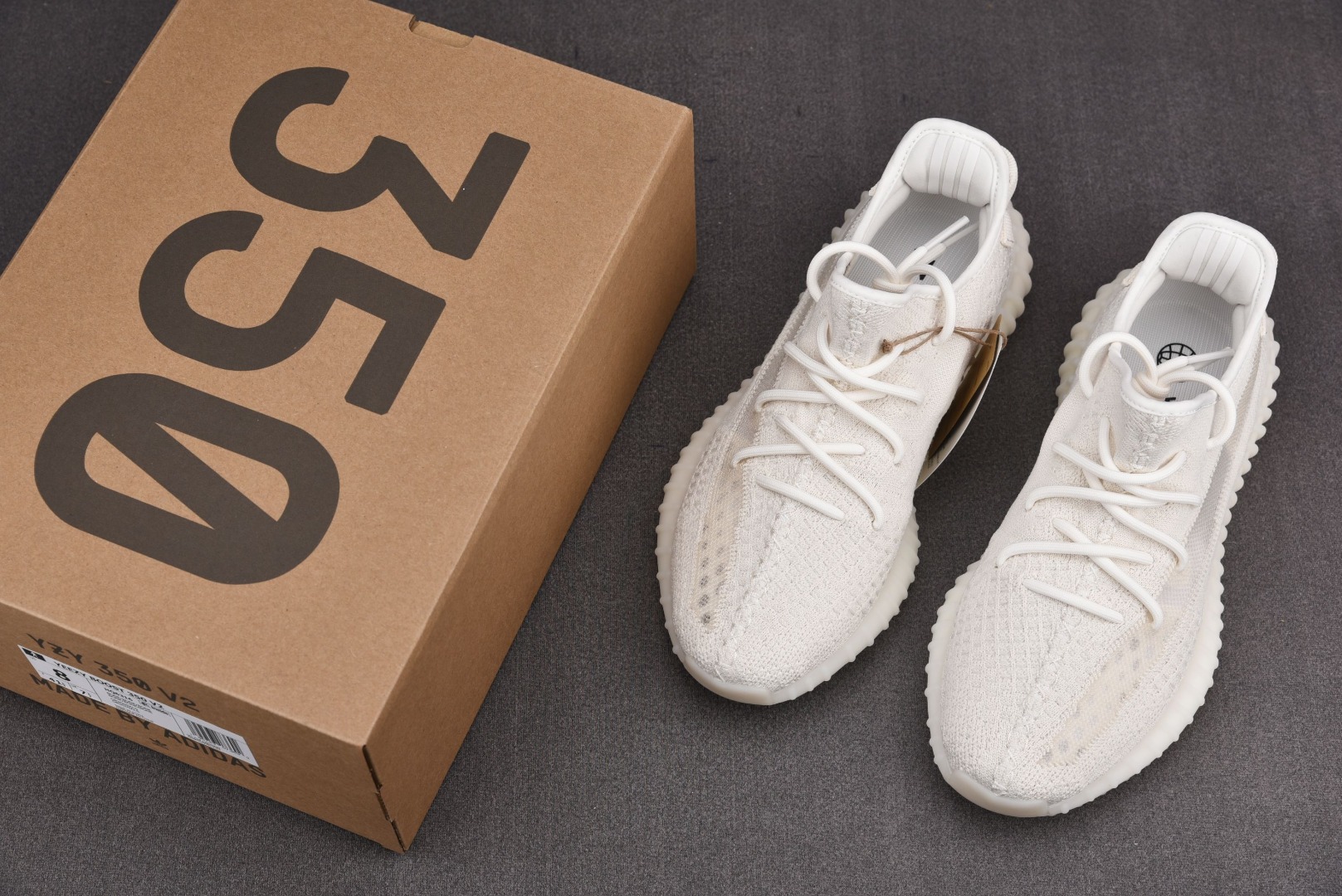 Yeezy350纯白侧透鞋码36-48纯原-巴斯夫-YeezyBoost350V2“PureOat”纯白