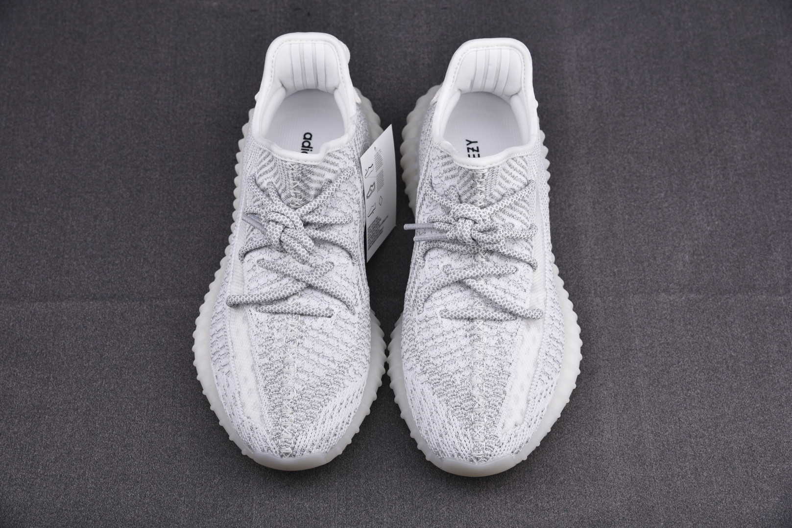 Yeezy白满尺码:36-48纯原版出品-YeezyBoost350V2Static3M白满天星EF23