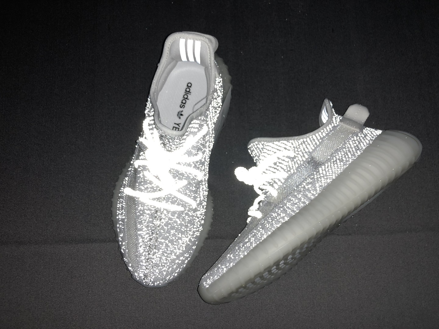 Yeezy白满尺码:36-48纯原版出品-YeezyBoost350V2Static3M白满天星EF23