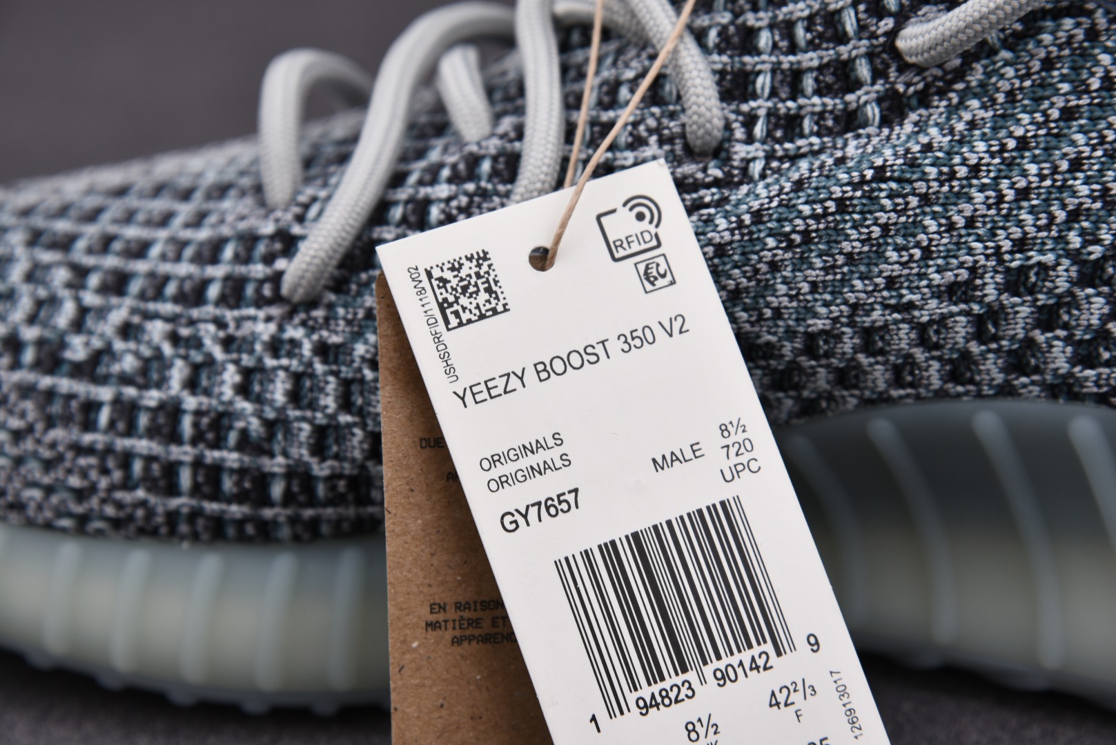 Yeezy水洗丹宁尺码:36-48纯原版出品-YeezyBoost350V2AshBlue水洗丹宁椰子G