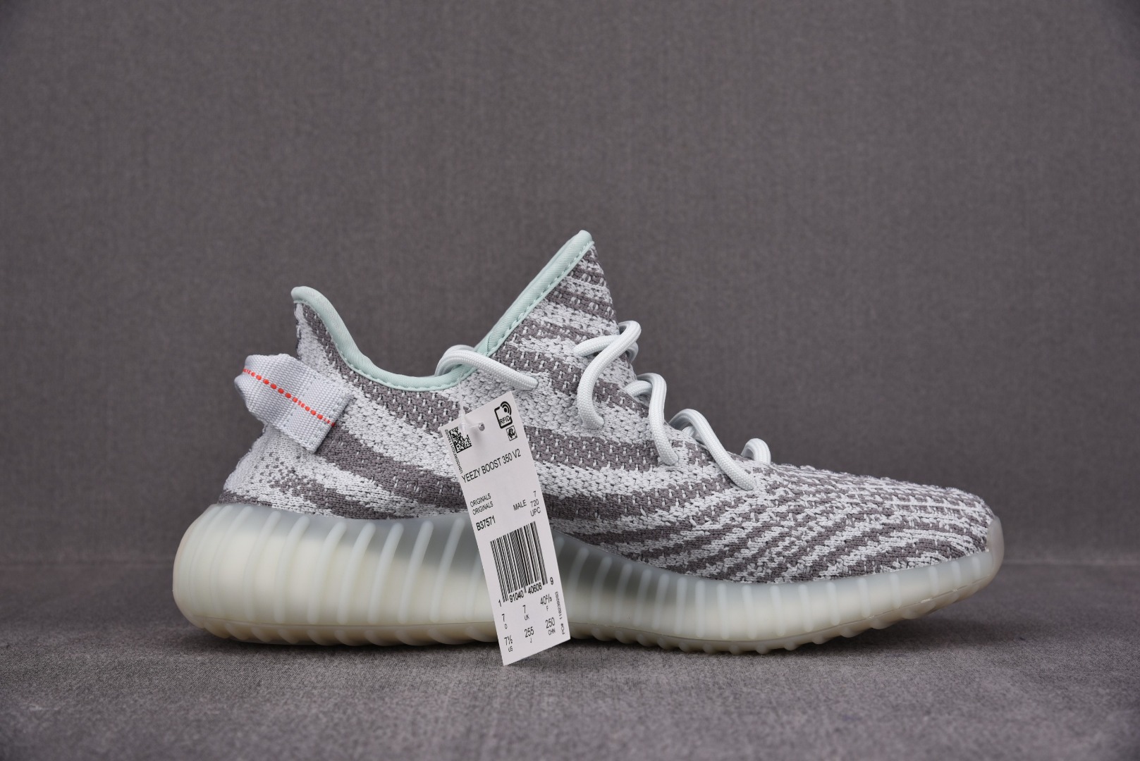 Yeezy可燃冰尺码:36-48纯原版出品-YeezyBoost350V2可燃冰冰蓝斑马B37571YZ