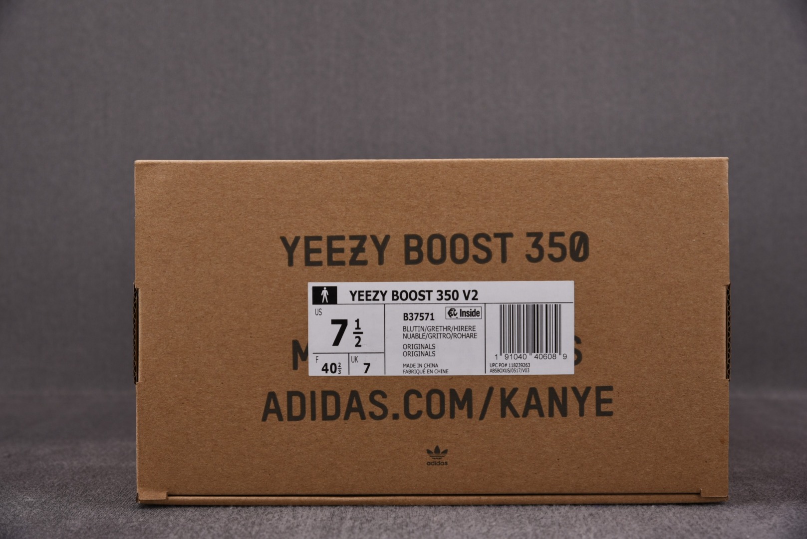 Yeezy可燃冰尺码:36-48纯原版出品-YeezyBoost350V2可燃冰冰蓝斑马B37571YZ