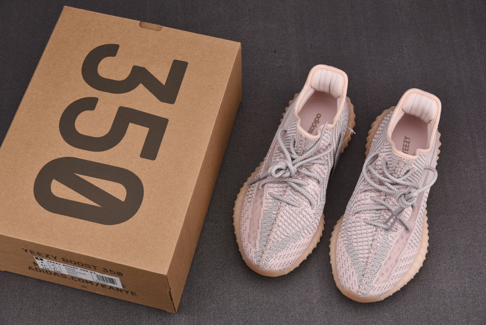 Yeezy粉天使尺码:36-48纯原版出品-YeezyBoost350V2Synth粉天使FV5578Y