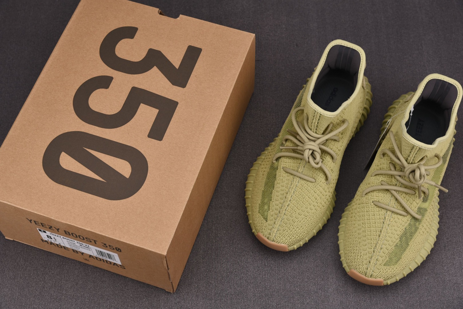 Yeezy茶绿尺码:36-48纯原版出品-YeezyBoost350V2Sulfur硫磺抹茶绿FY534