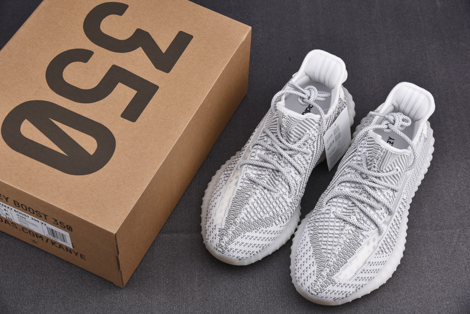 Yeezy白天使尺码:36-48纯原版出品-YeezyBoost350V2Static白天使EF2905