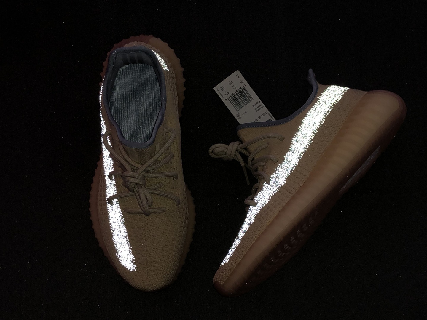 Yeezy麻布尺码:36-48纯原版出品-YeezyBoost350V2Linen奶油麻布黄侧透银河FY