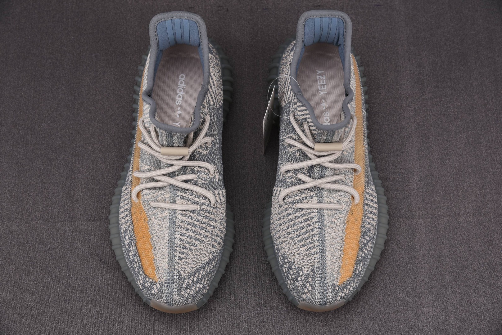 Yeezy灰蓝尺码:36-48纯原版出品-YeezyBoost350V2Israfil灰蓝橙侧透椰子FZ