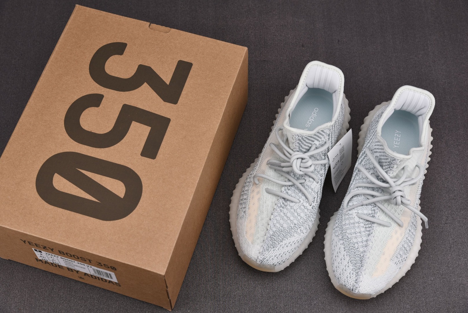 Yeezy冰蓝尺码:36-48纯原版出品-YeezyBoost350V2CouldWhite云白冰蓝满天