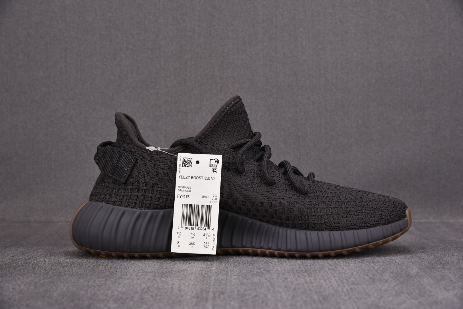 Yeezy黑生胶尺码:36-48纯原版出品-YeezyBoost350V2Cinder黑生胶侧透满天星F