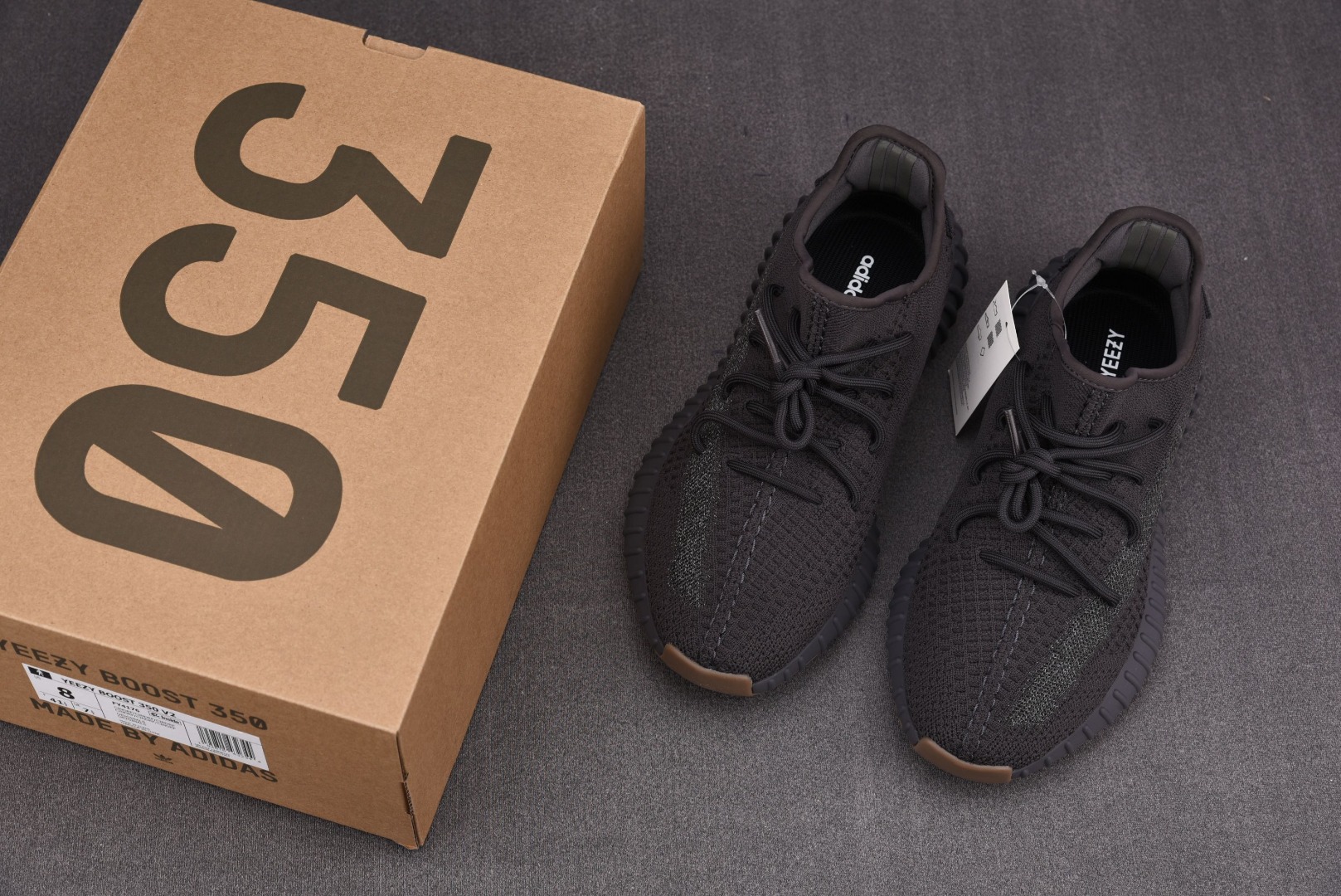 Yeezy黑生胶尺码:36-48纯原版出品-YeezyBoost350V2Cinder黑生胶侧透满天星F