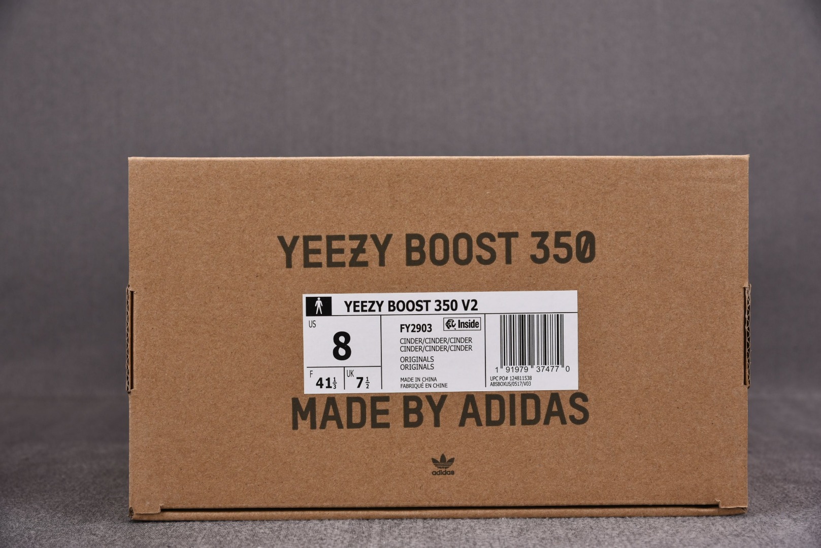 Yeezy黑生胶尺码:36-48纯原版出品-YeezyBoost350V2Cinder黑魂黑生胶FY29