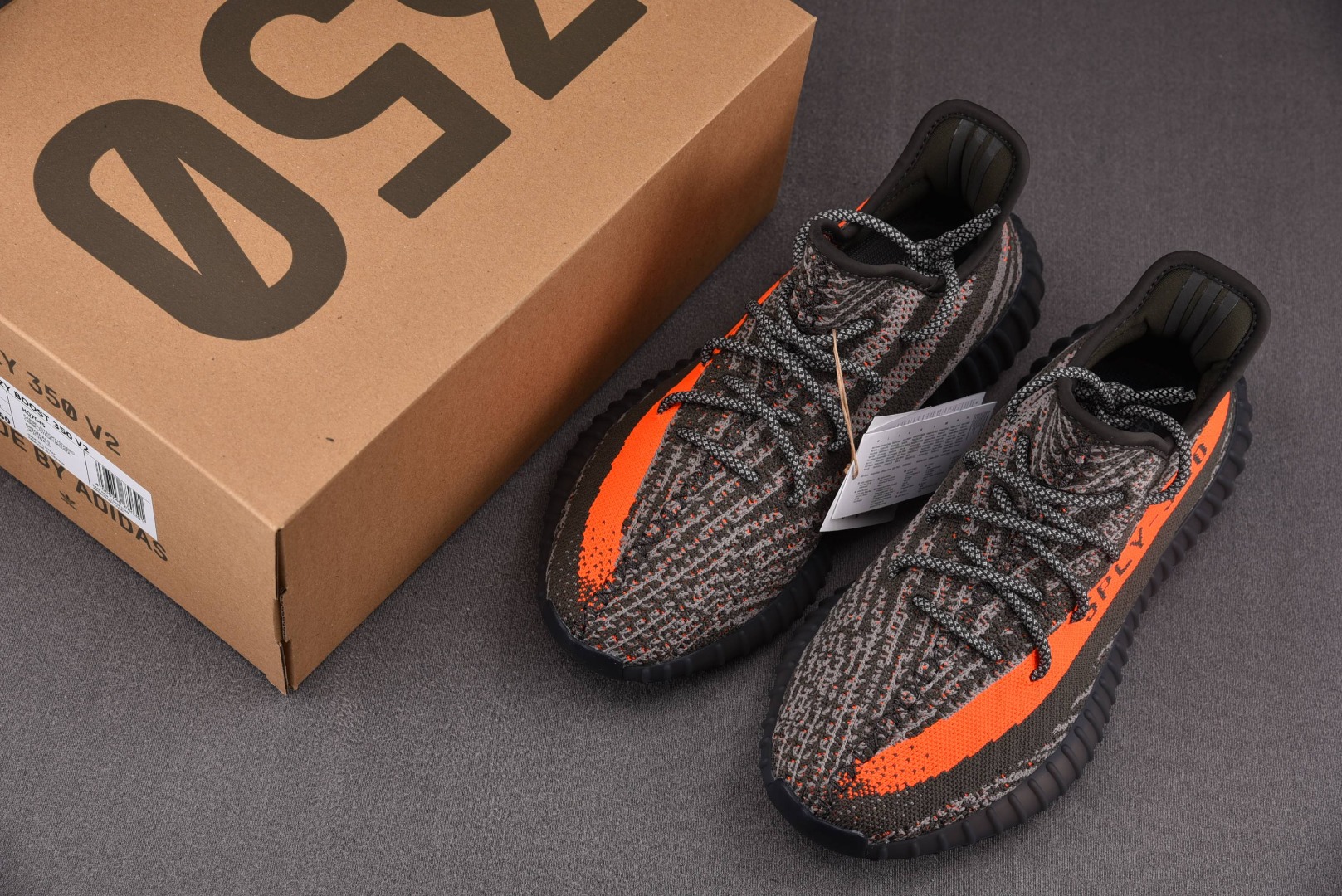 Yeezy地球绿尺码:36-48纯原版出品-Yeezy350V2DarkBeluga地球绿棕橙HQ704