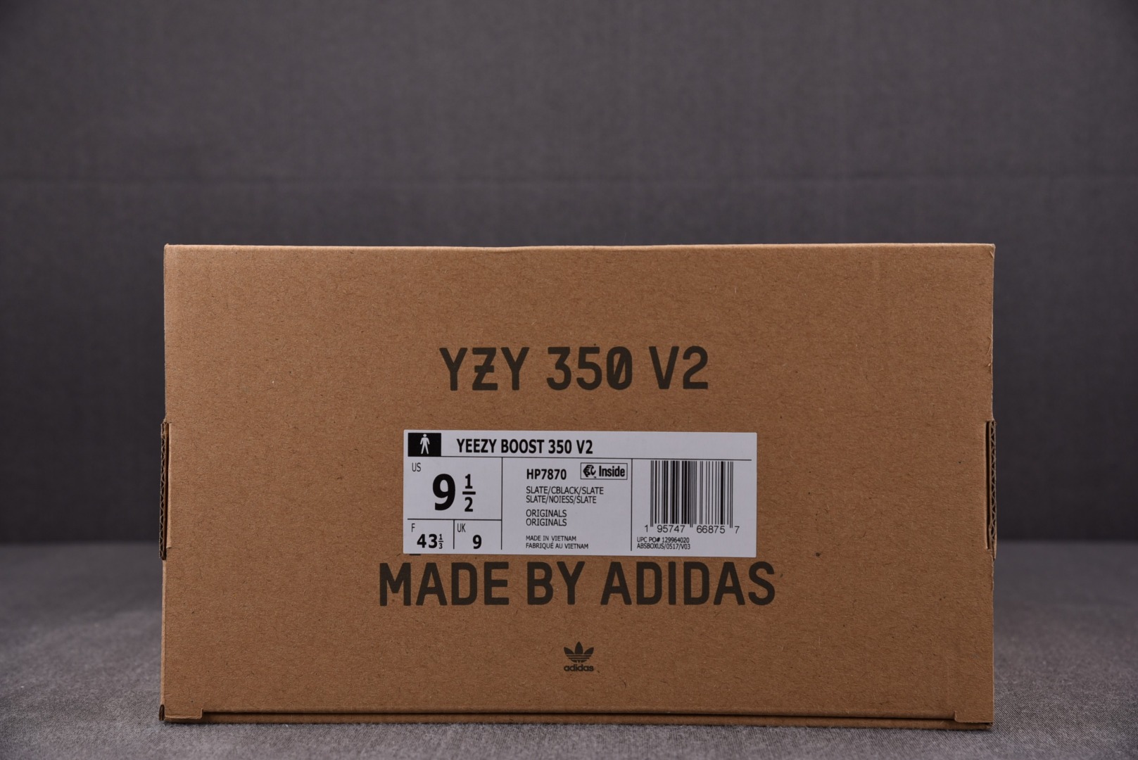 Yeezy火山灰岩尺码:36-48纯原版出品-YeezyBoost350V2Slate火山灰岩深米色油漆