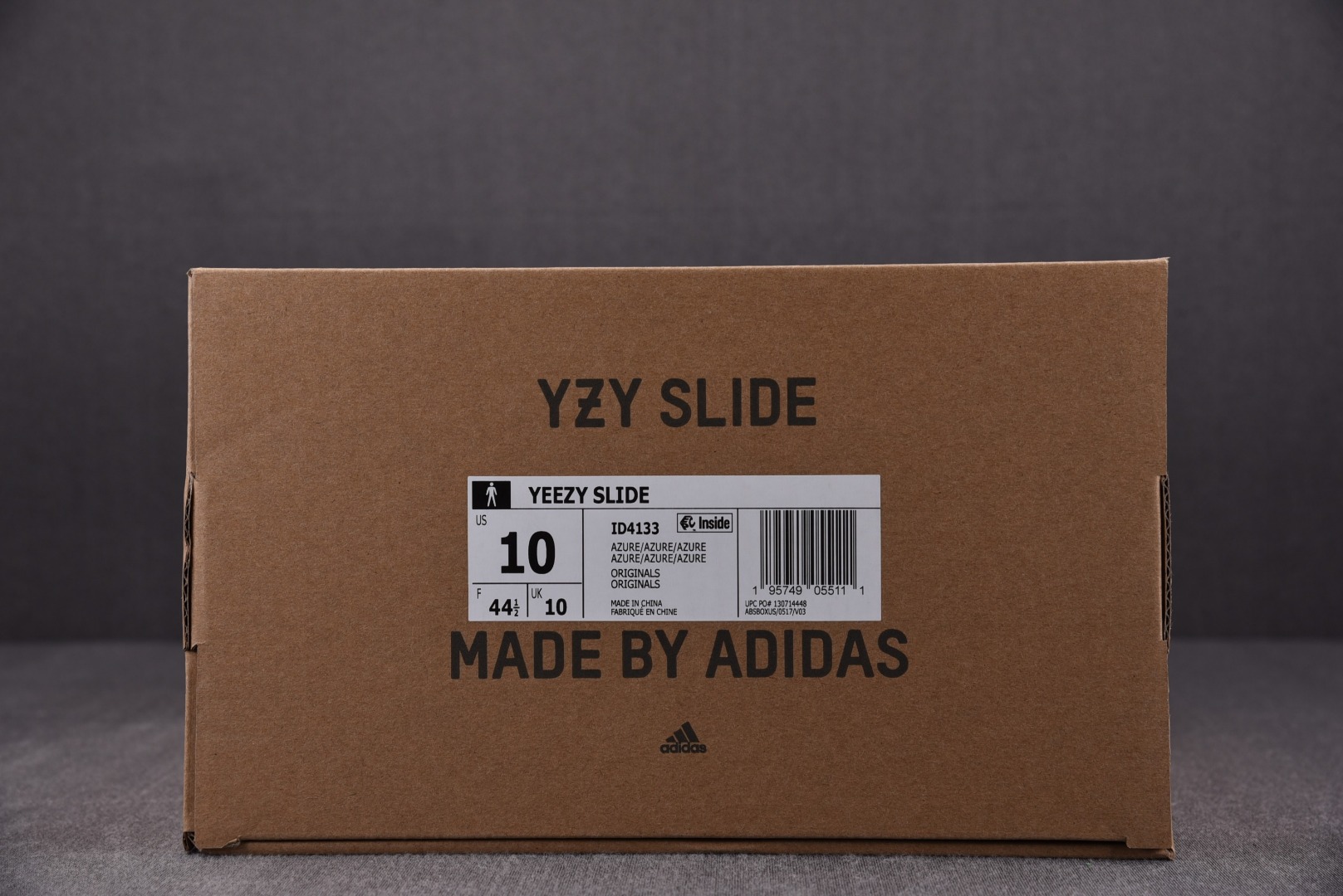 Yeezy拖尺码:36-48纯原版出品-YeezySlide蓝色咬花ID4133YZ014Size373