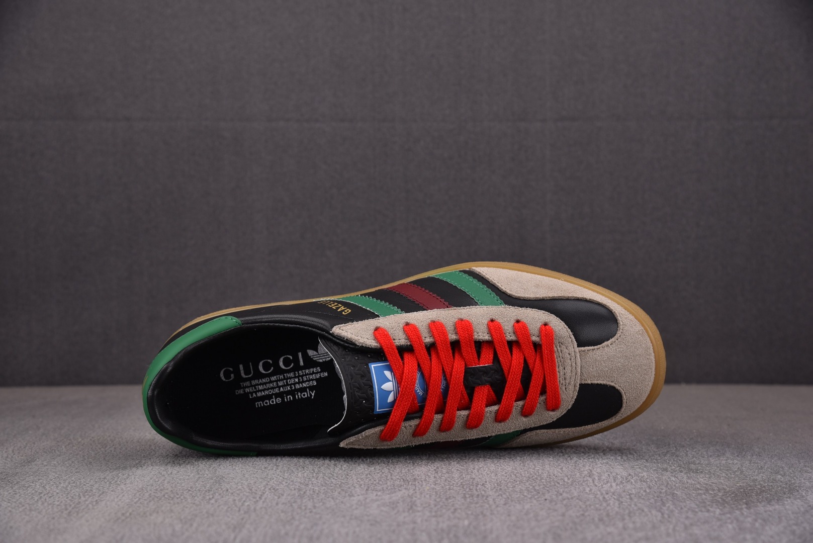 Gazelle尺码:35-45纯原出品-AdxOriginalsxGucciGazelle黑色YZ029