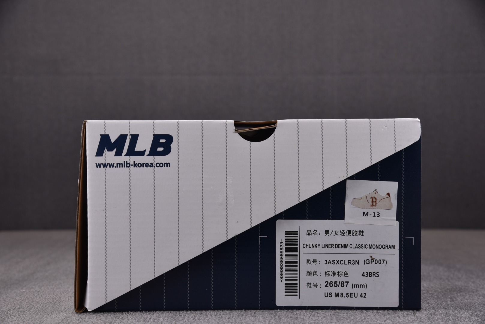 MLB尺码:35-45偏小0.5纯原出品-MLBChunkyLinerBasic棕色3ASXCLR3N-