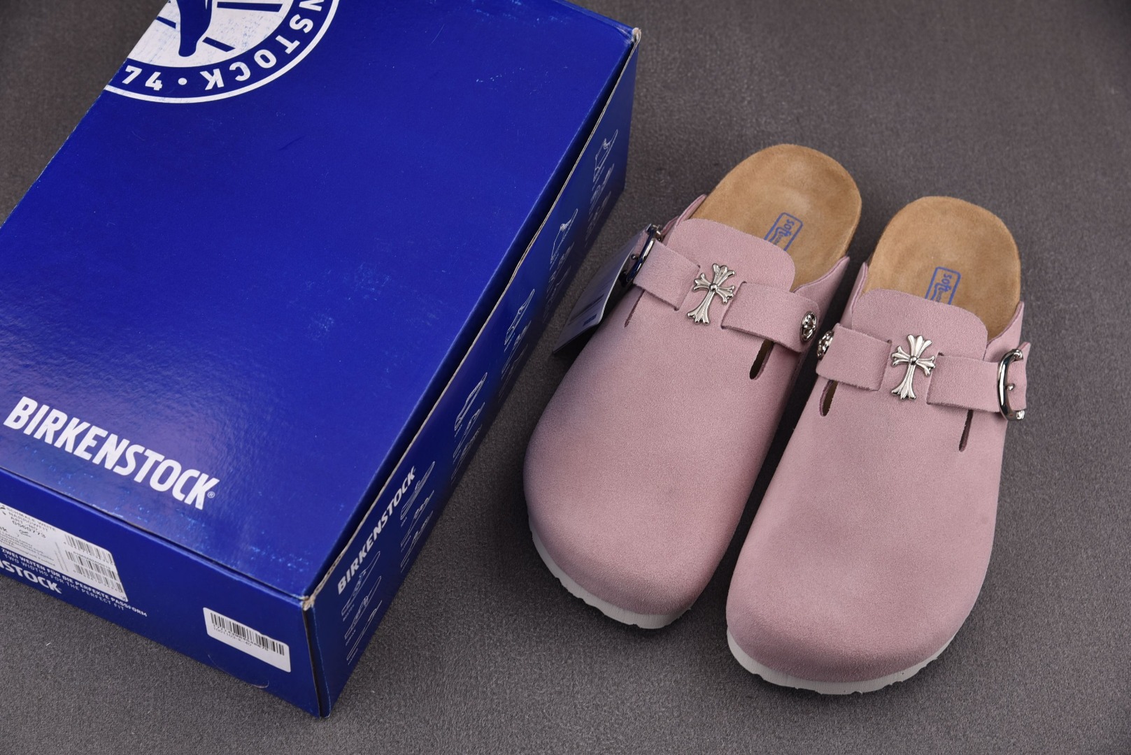 Birkenstock尺码35-45纯原出品-Brikenstock包头拖鞋粉色YZ029