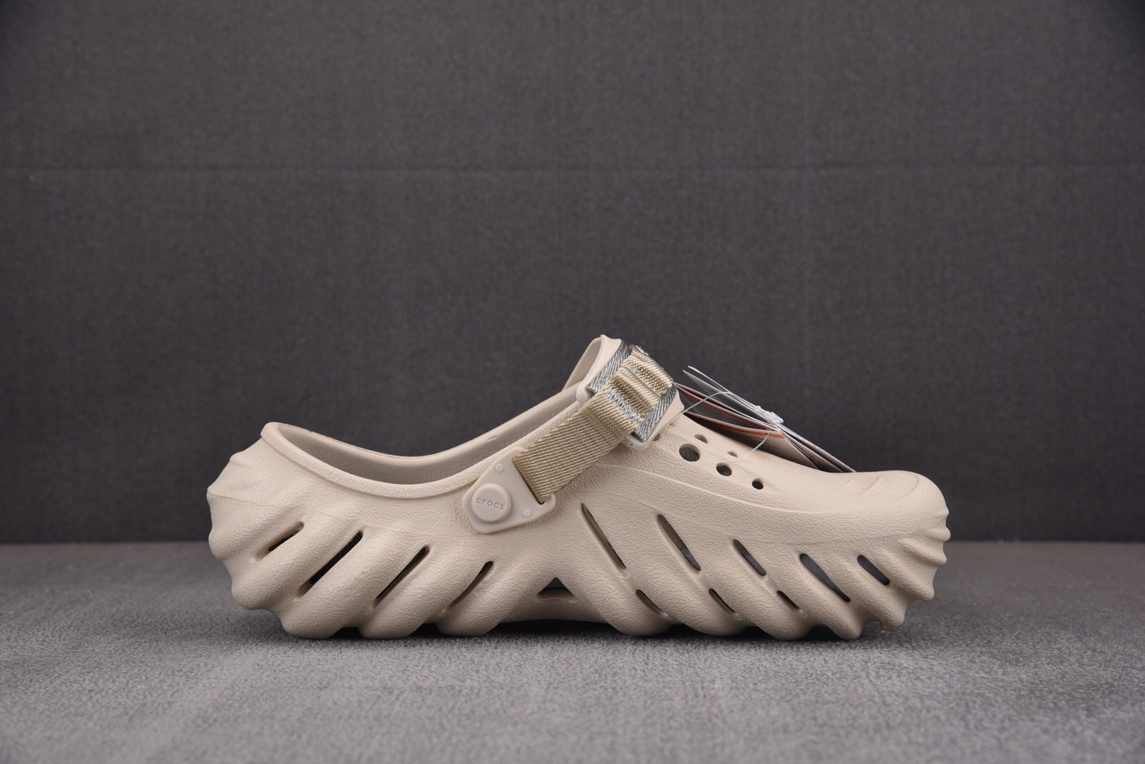 Crocs尺码:36-46偏大一码纯原版出品-CrocsEVA卡骆驰一脚蹬沙滩凉鞋灰白YZ01736-3