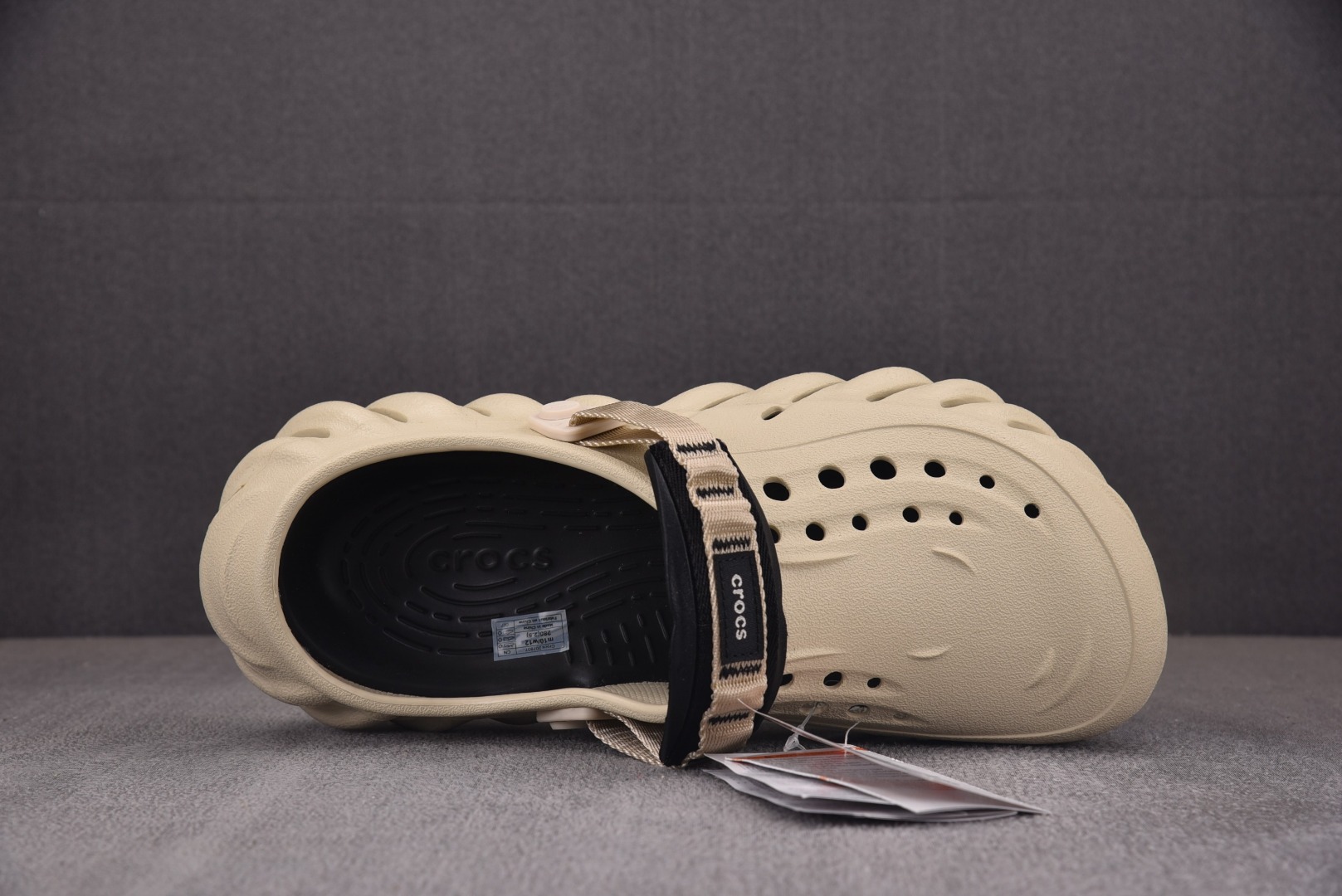 Crocs尺码:36-46偏大一码纯原版出品-CrocsEVA卡骆驰一脚蹬沙滩凉鞋米色YZ01736-3