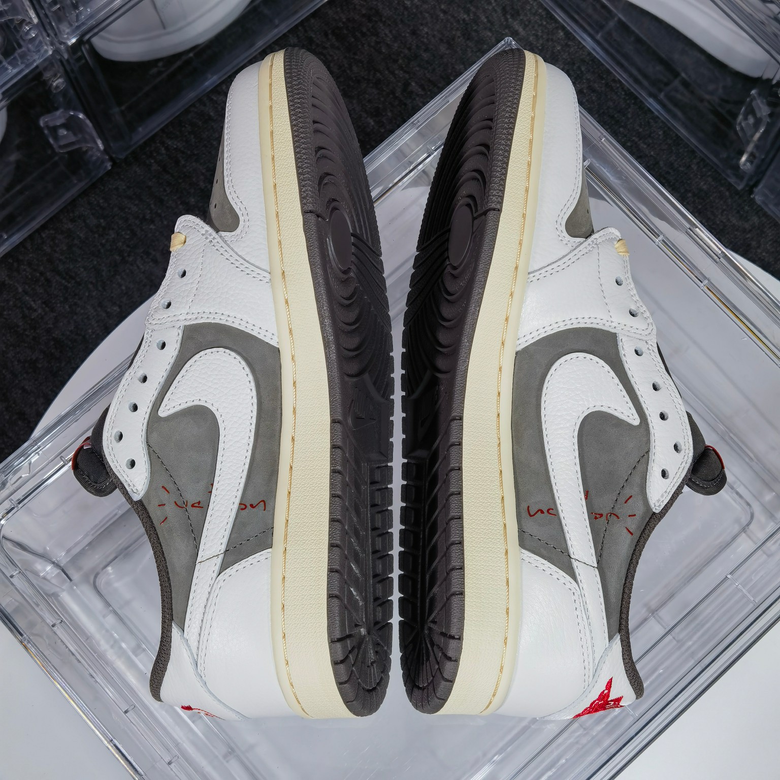 AJ1Low棕白尺码:36-48纯原版出品-TravisScottxAirJordan1ReverseM