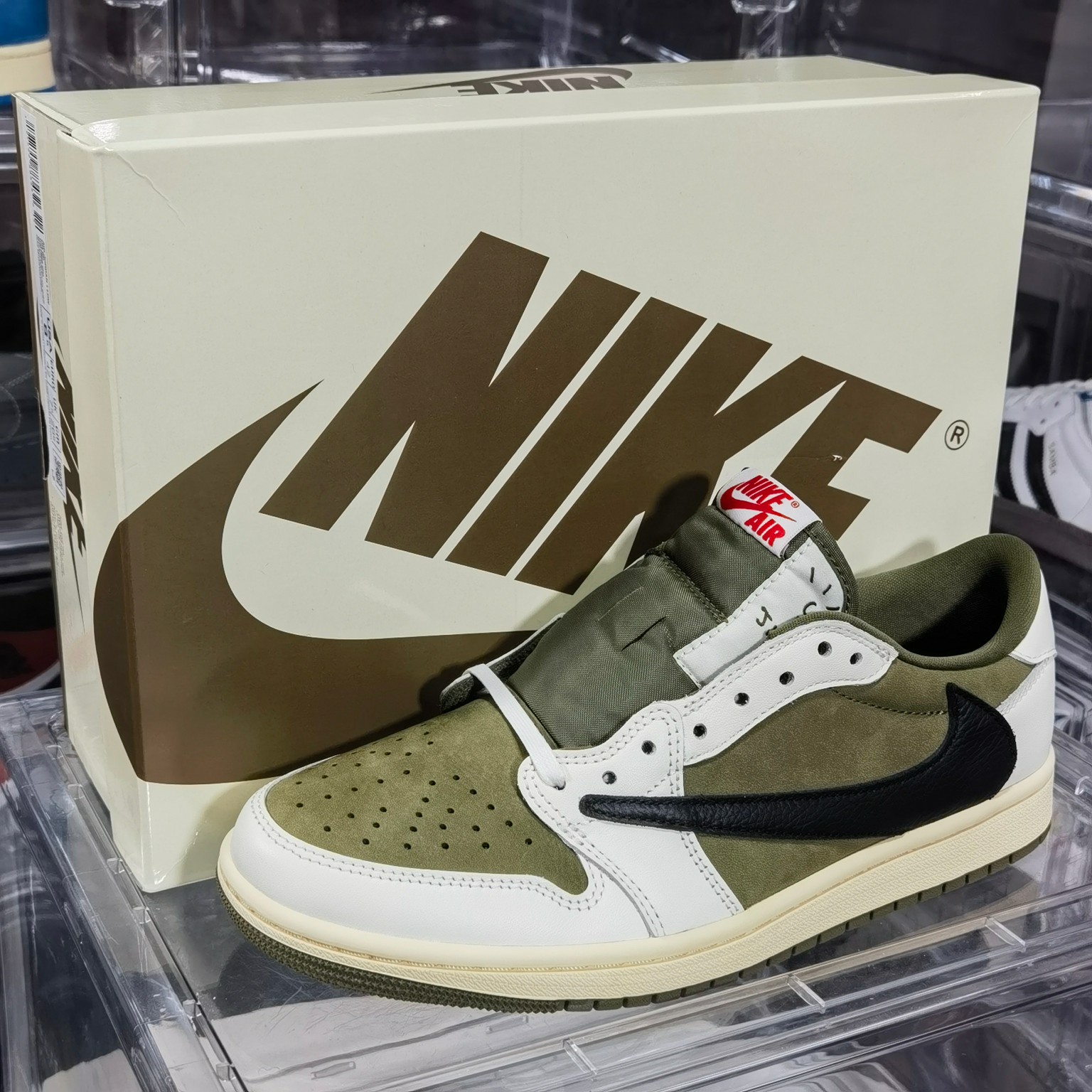 AJ1Low米绿尺码:36-48纯原版出品-TravisScottxAirJordan1LowOGMed