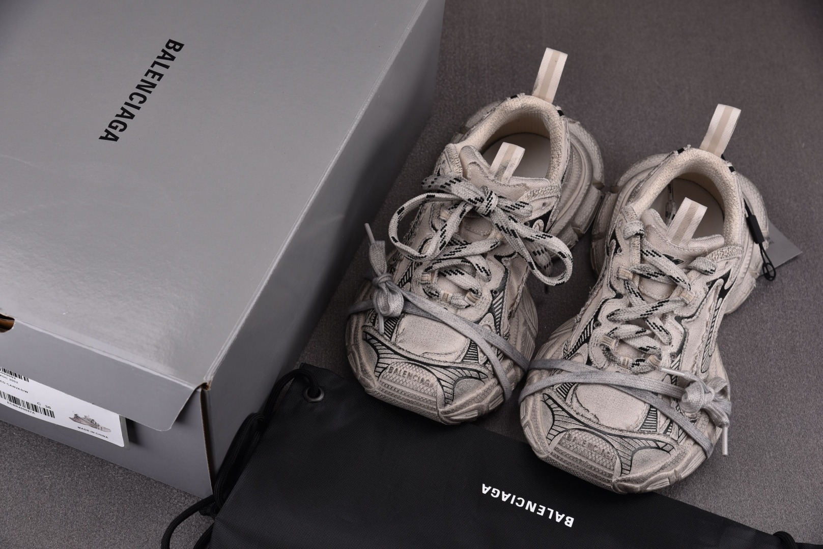 巴黎3XL尺码35-46偏大1码纯原出品-Balenciaga3XL帆布10代米色YZ009-3