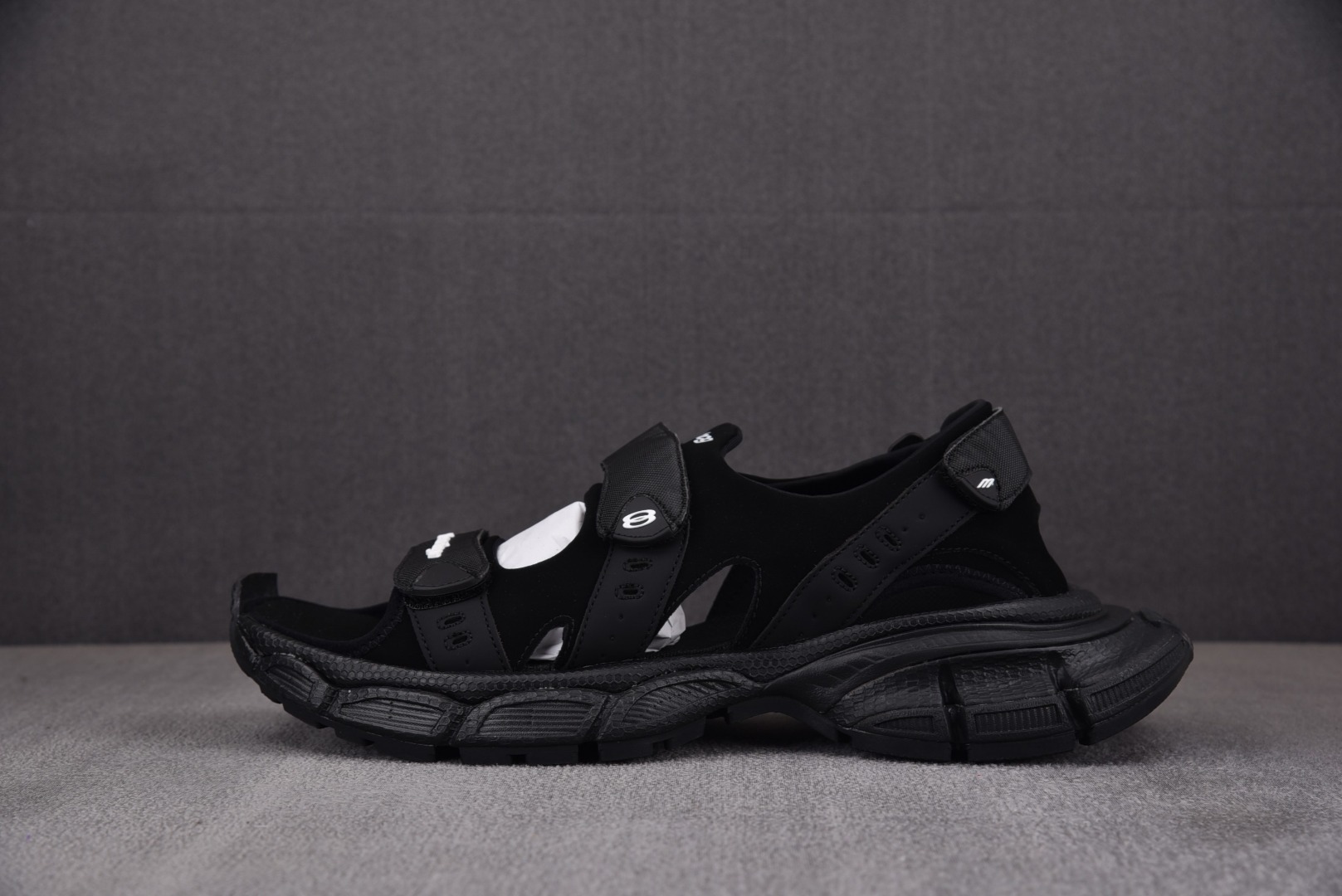 巴黎3XL尺码:35-46纯原版出品-Balenciaga3XLSandal黑色YZ001-2