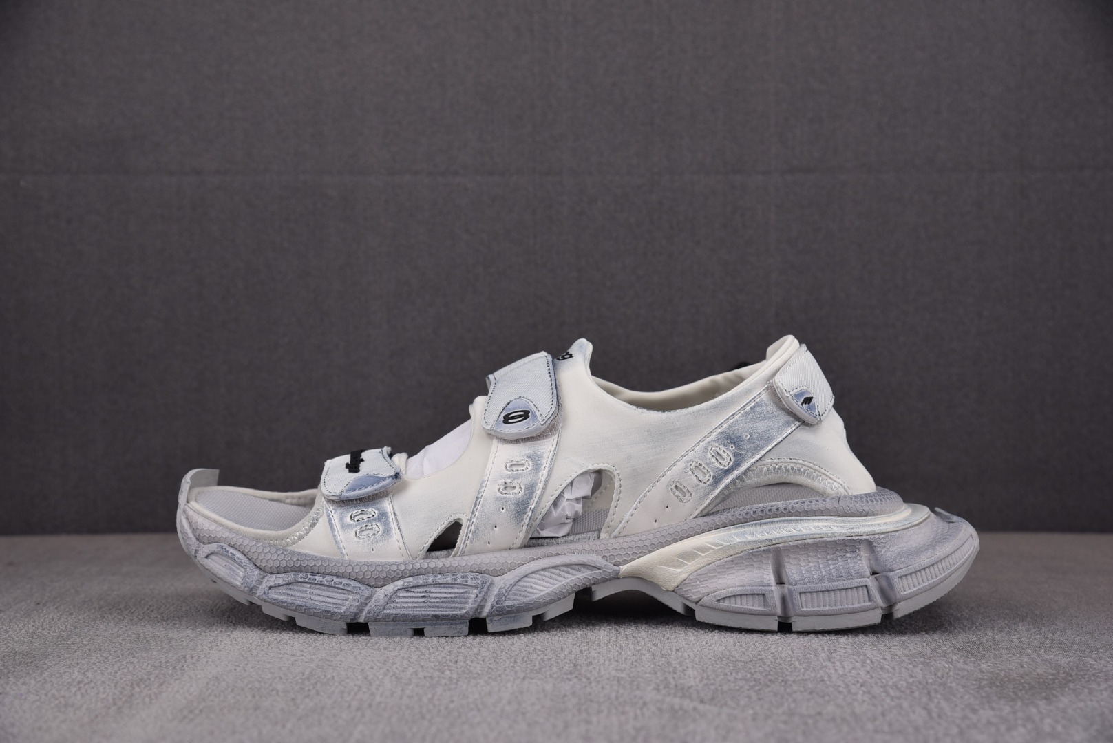 巴黎3XL尺码:35-46纯原版出品-Balenciaga3XLSandal灰白YZ001-2