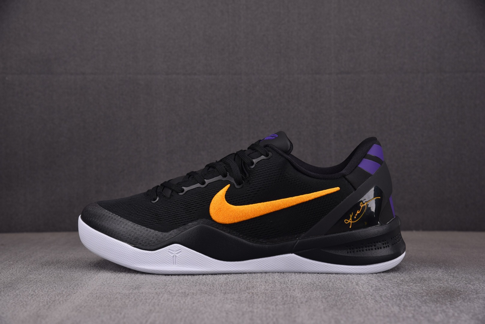 科比8尺码:40-48.5纯原版出品-Kobe8Protro“LakersAway”黑紫黄HF9550-