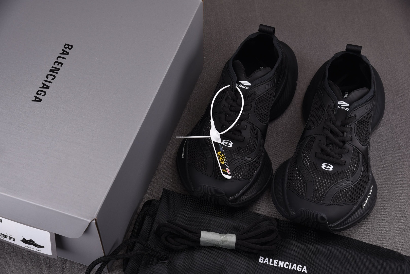 巴黎尺码:35-46偏大超重纯原版出品-BalenciagaCIRCUIT全黑Z018-5