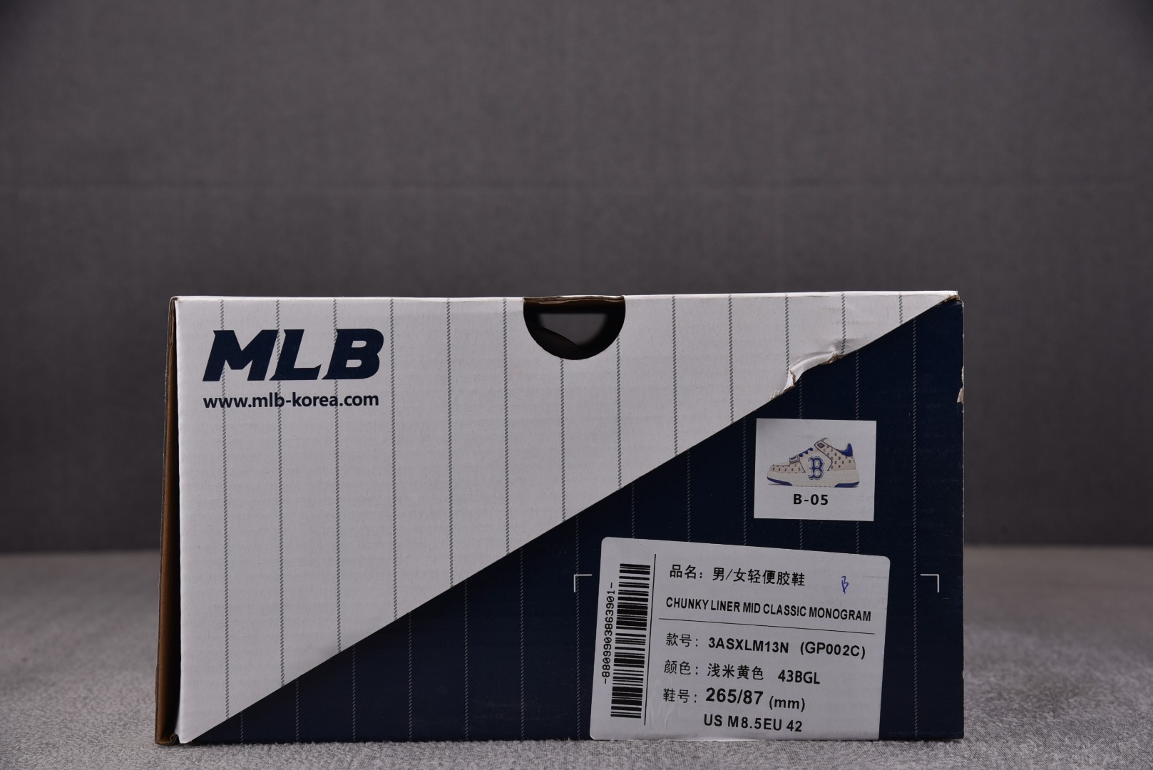 MLB尺码:35-45纯原版出品-MLBChunkyLiner波士顿红袜队棕白蓝3ASXLM13N-43