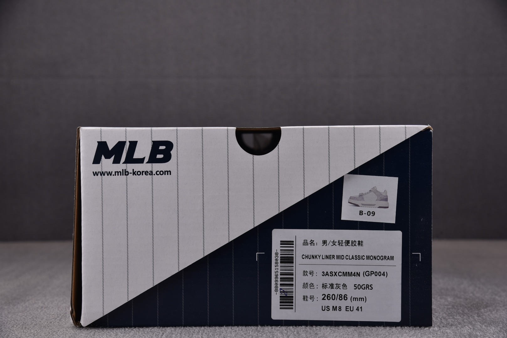 MLB尺码:35-45纯原版出品-MLBChunkyLiner浅灰3ASXCMM4N-50GRSYZ01