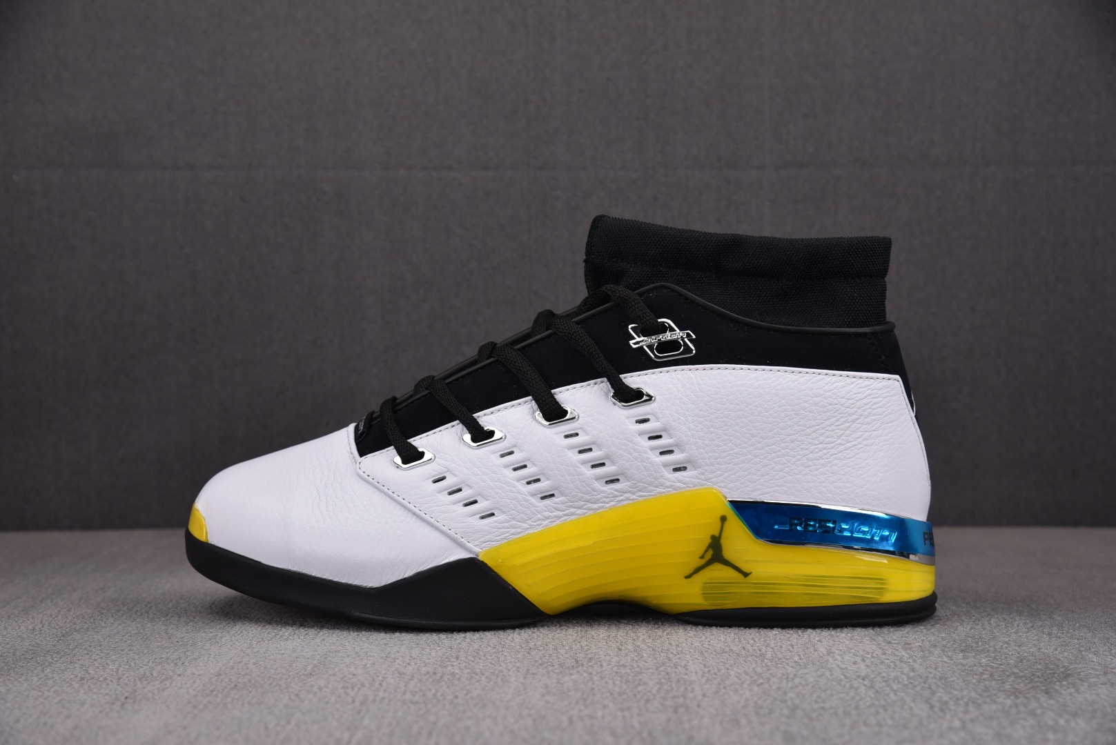 AJ17尺码:41-47.5纯原版出品-AirJordan17Low“Lightning”白黑黄FJ03