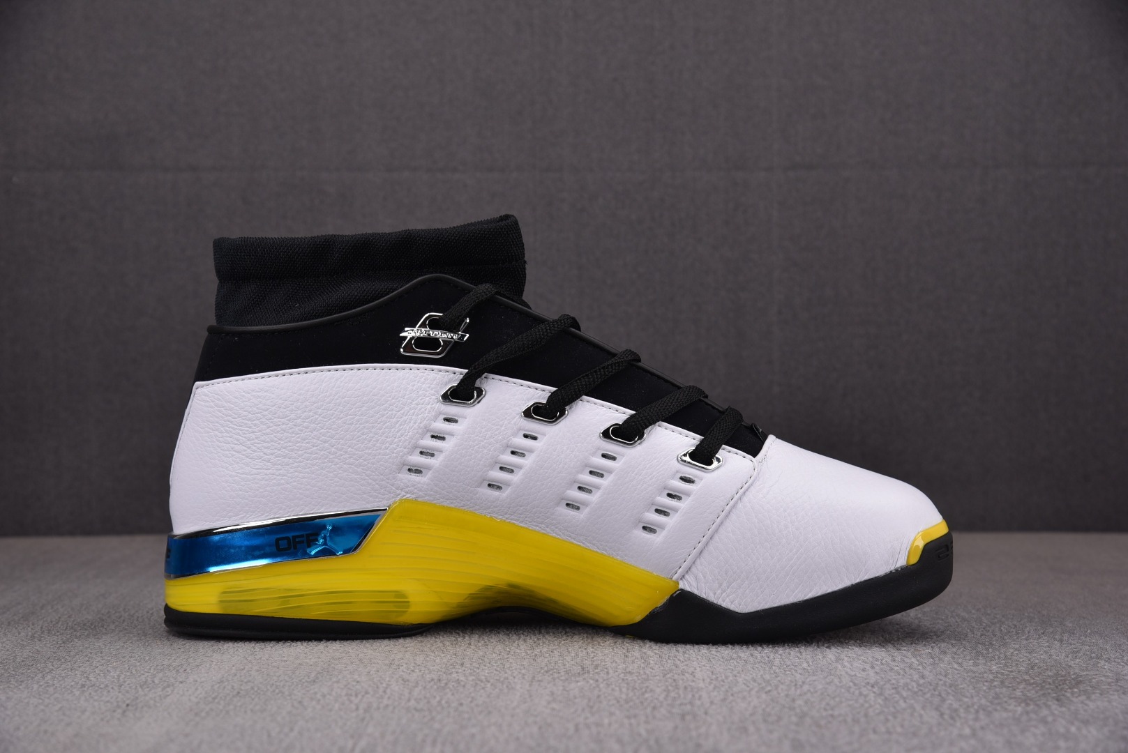 AJ17尺码:41-47.5纯原版出品-AirJordan17Low“Lightning”白黑黄FJ03