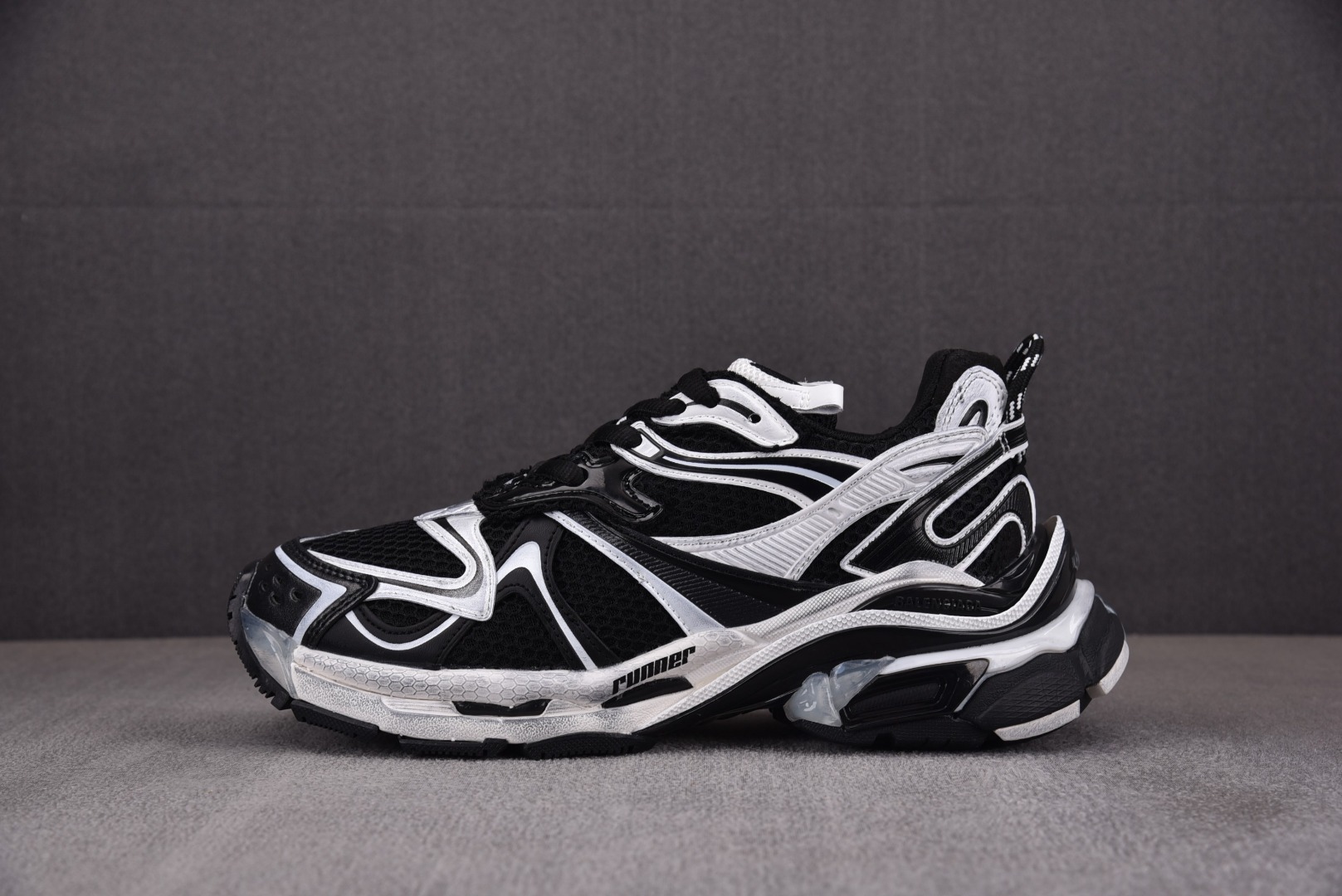 巴黎尺码:35-46偏大超重纯原版出品-BalenciagaTrack2.0白黑YZ018-5