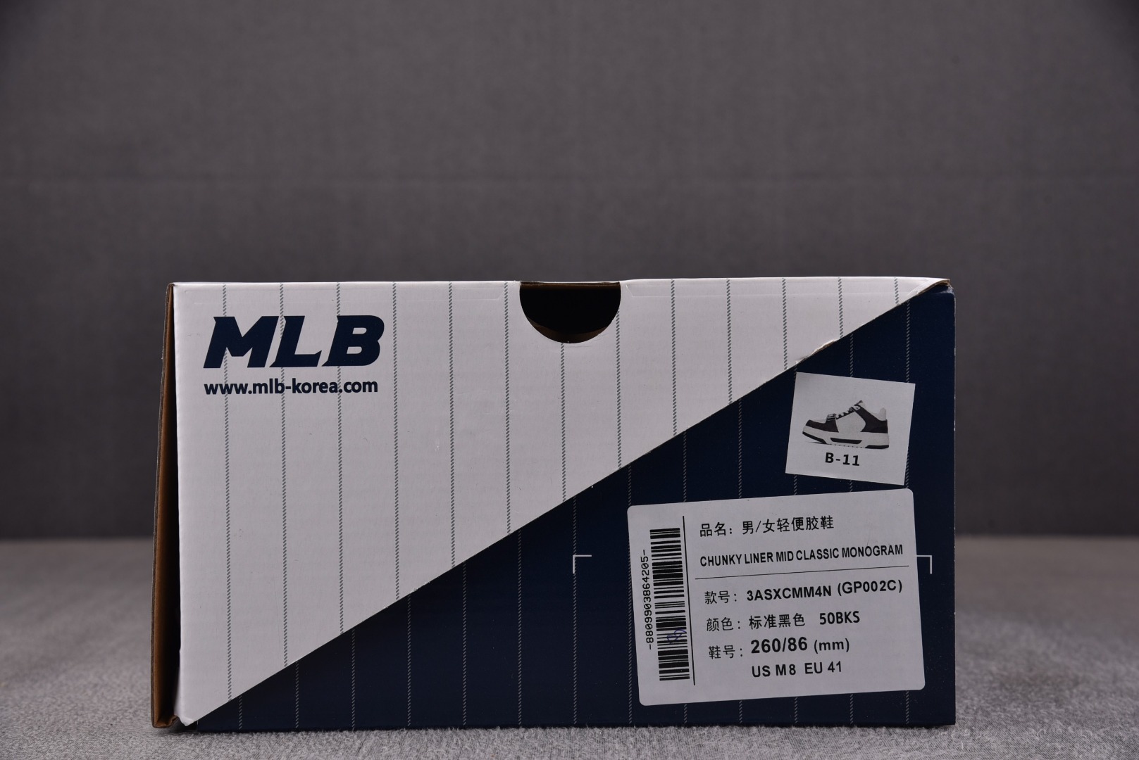 MLB尺码:35-45纯原版出品-MLBChunkyLiner黑白3ASXCMM4N-50BKSYZ01