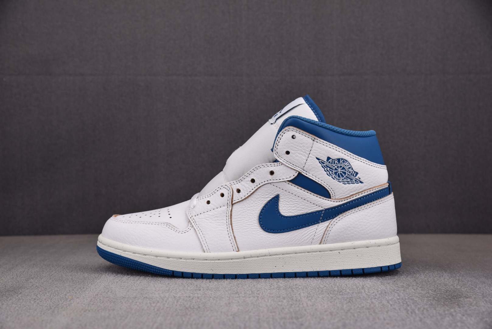 低帮AJMid尺码:40-46纯原版出品-AirJordan1MidSEIndustrialBlue工业