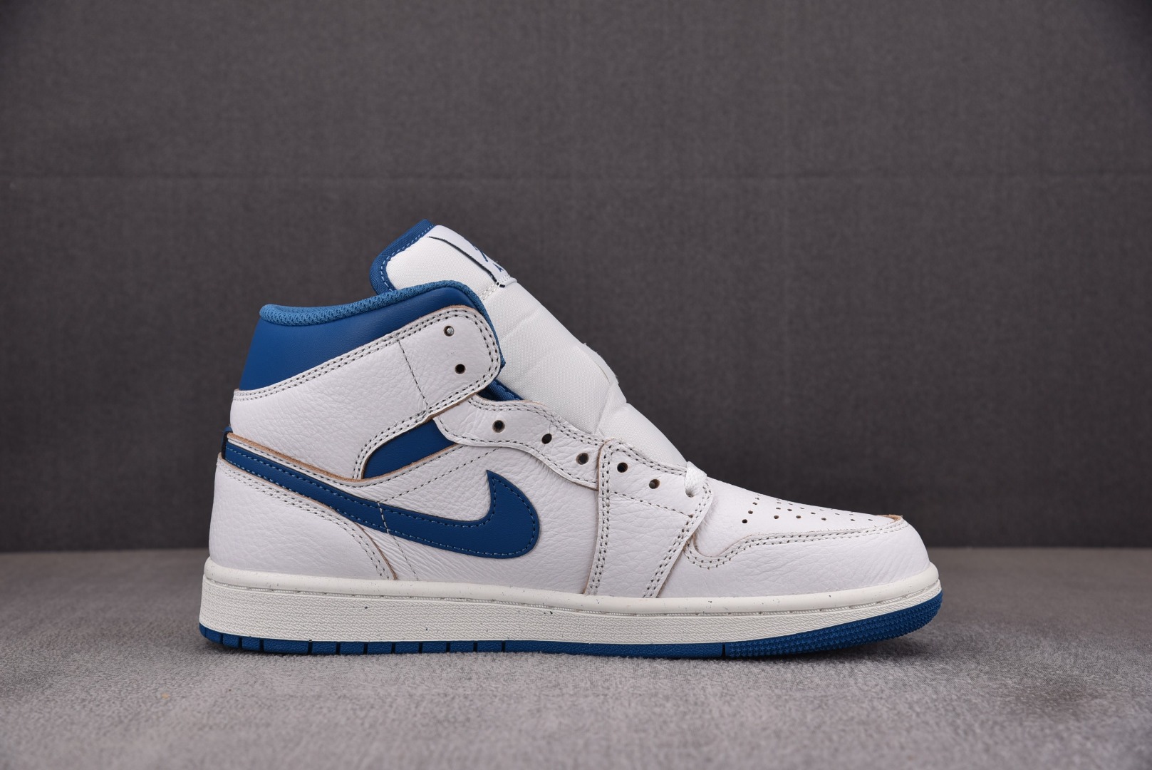 低帮AJMid尺码:40-46纯原版出品-AirJordan1MidSEIndustrialBlue工业