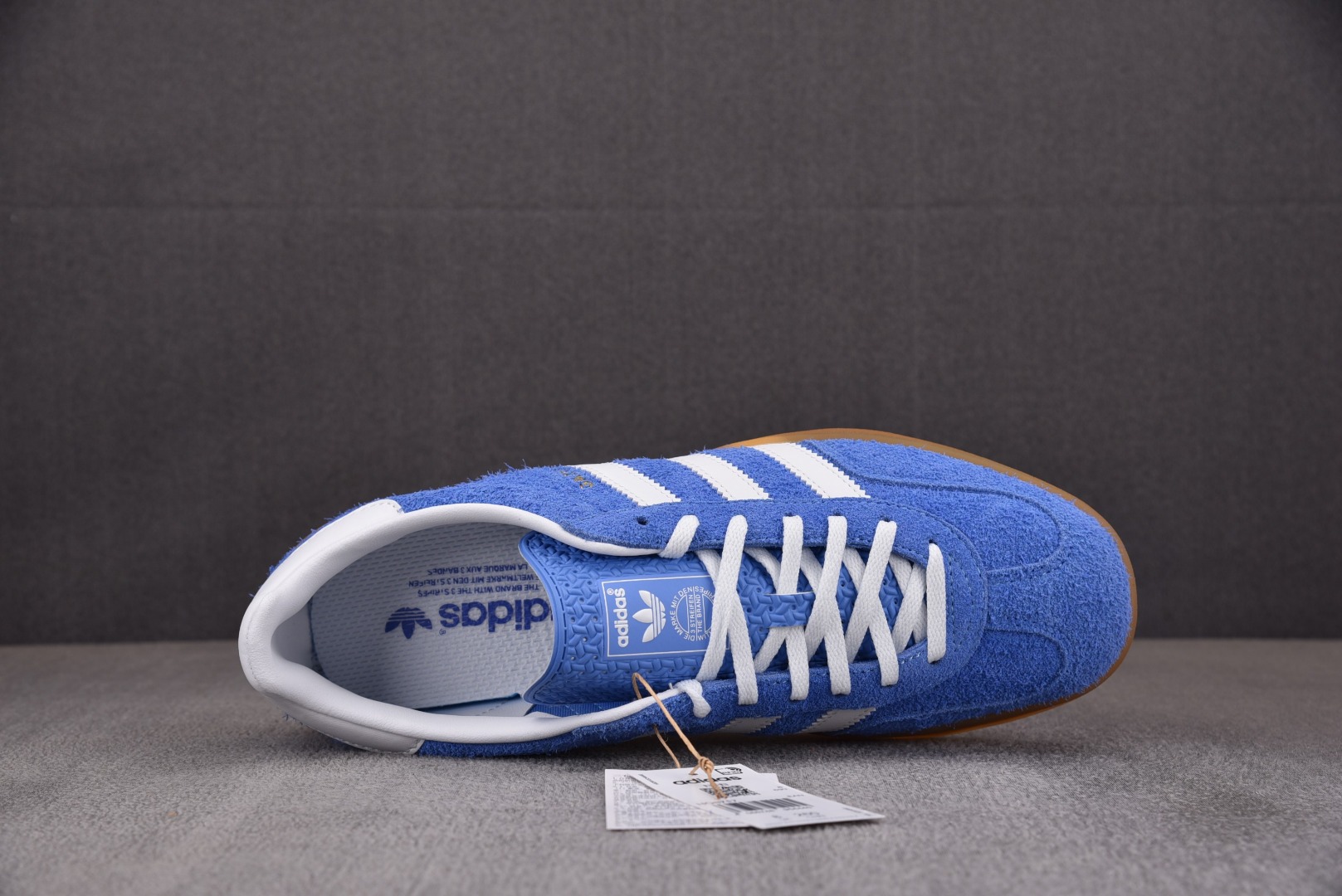 Original尺码:36-46.5纯原版出品-GazelleIndoorBlueFusionGum蓝白