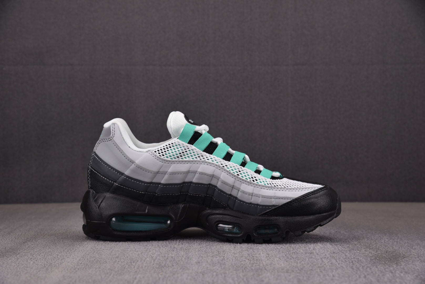 Max95尺码:39-48纯原版出品-AirMax95BlackStadiumGreen黑灰绿DH801