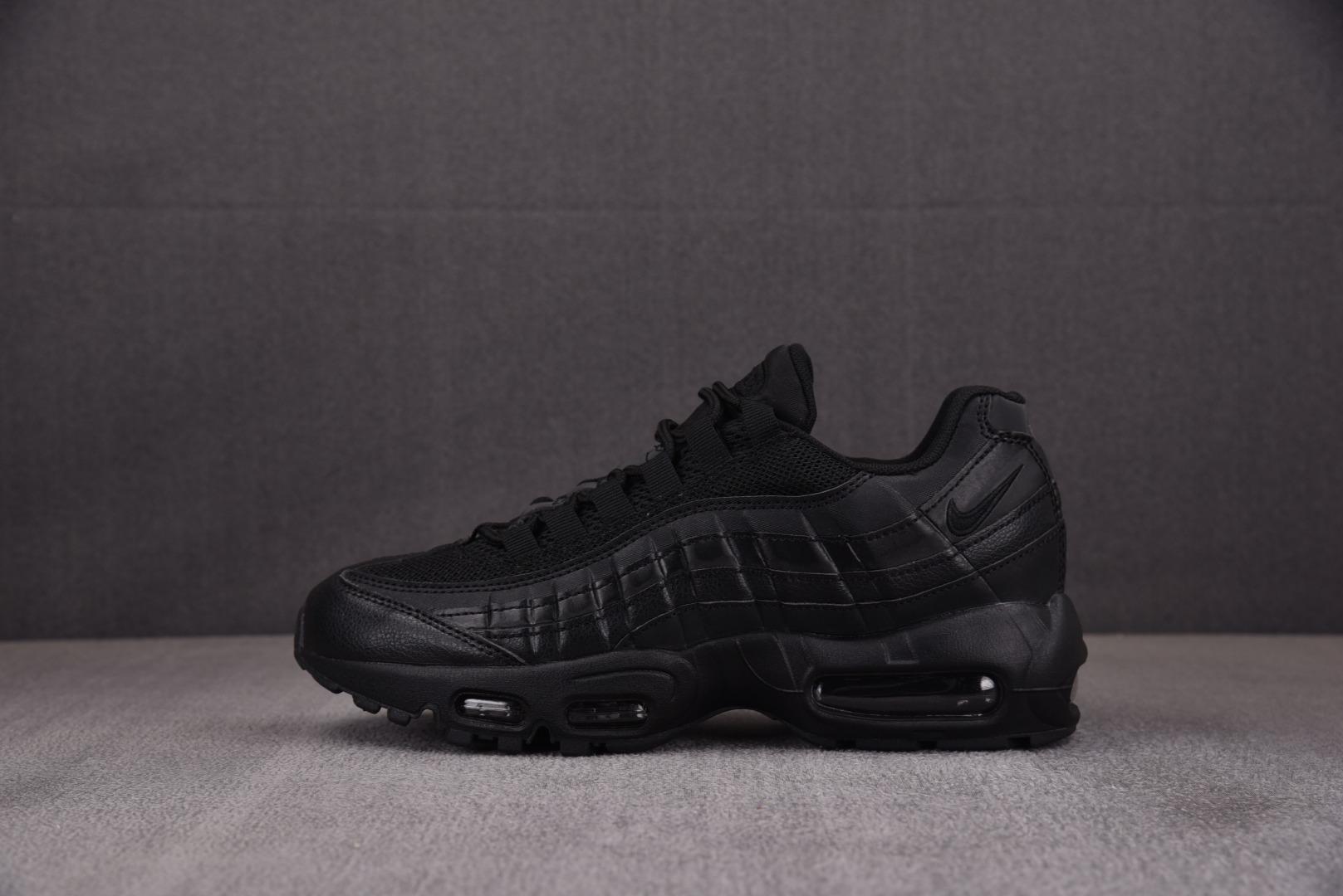 Max95尺码:36-48纯原版出品-AirMax95RecraftTripleBlackGS全黑CJ3