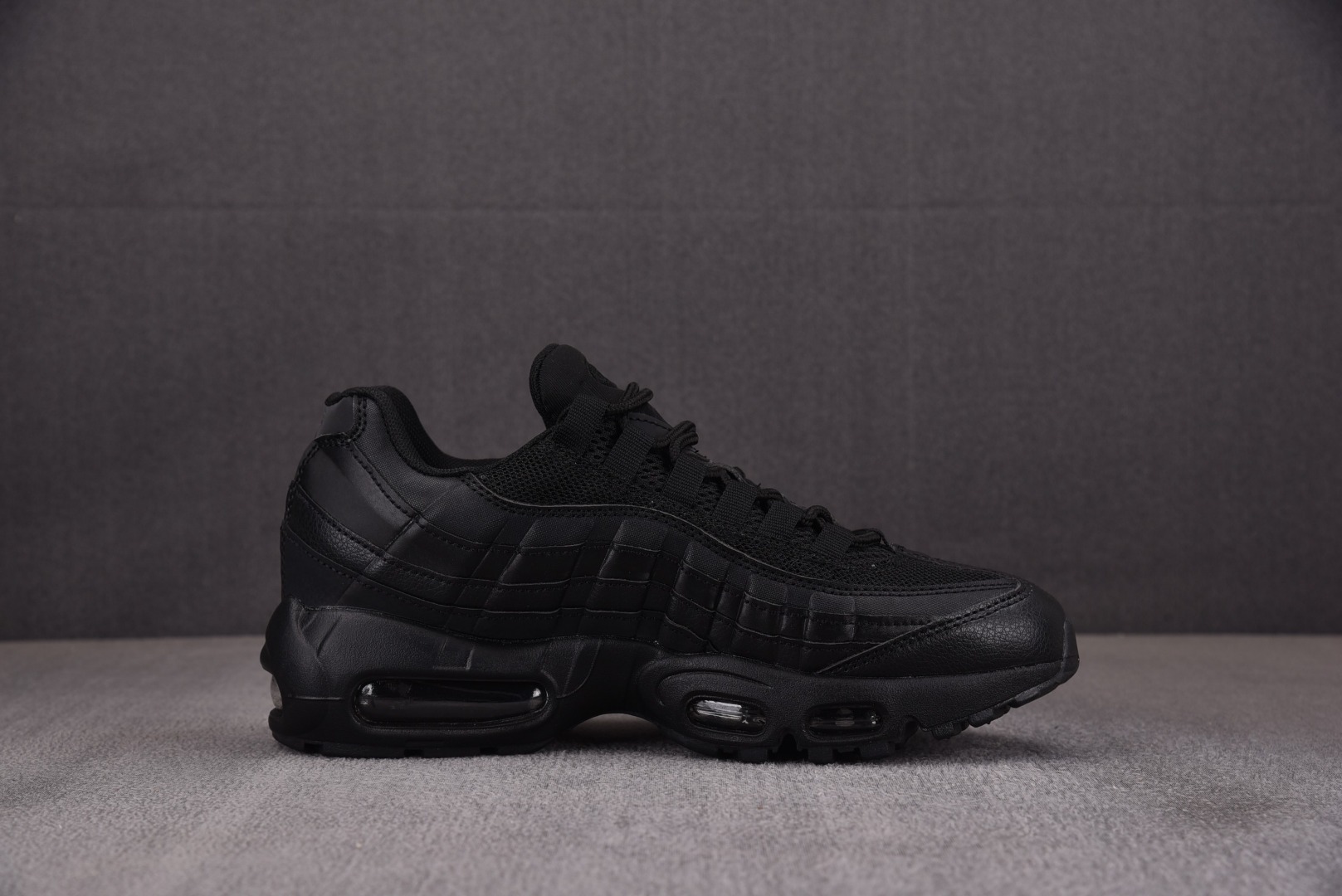 Max95尺码:36-48纯原版出品-AirMax95RecraftTripleBlackGS全黑CJ3