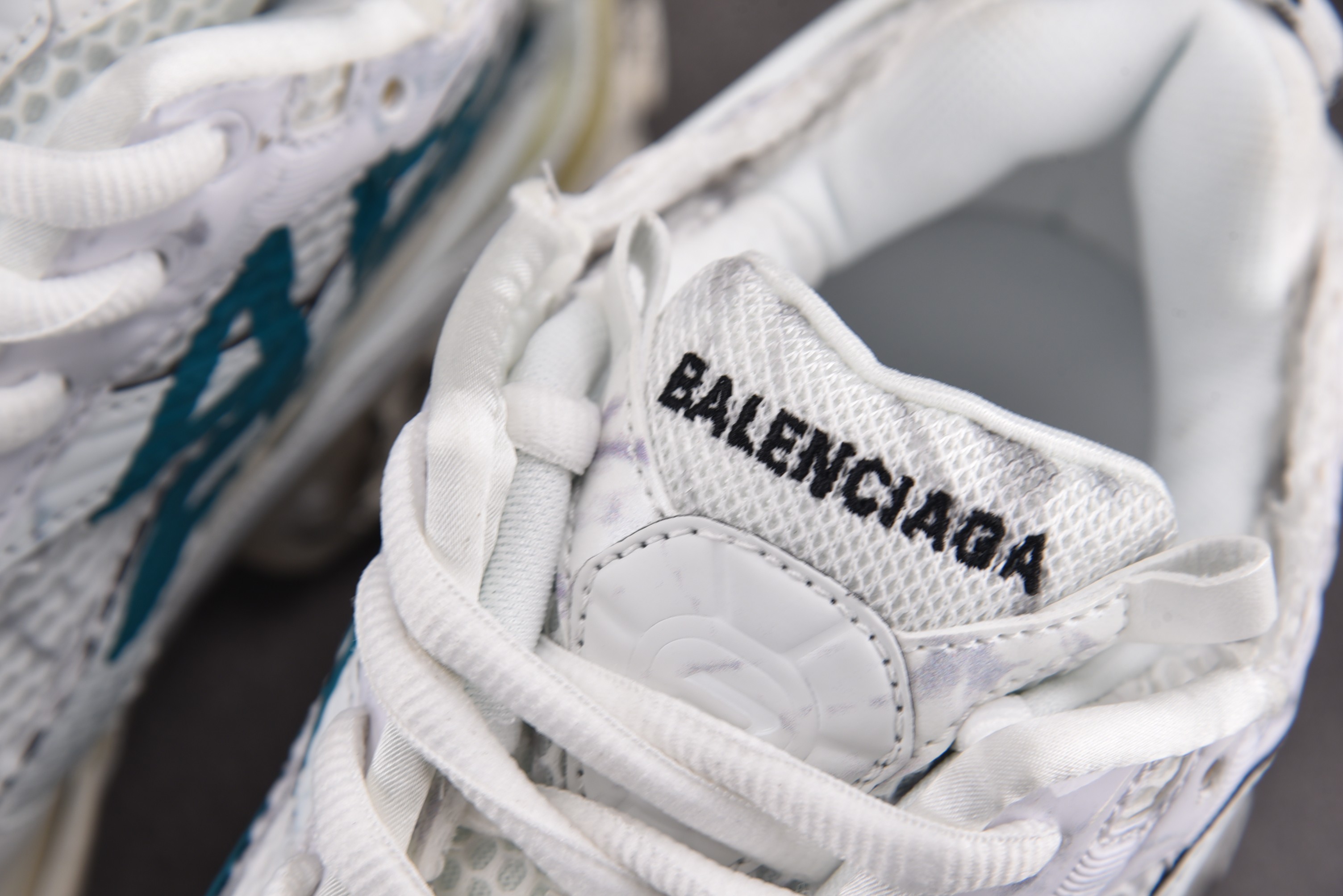 巴黎尺码:35-46偏大1码纯原版出品-BalenciagaRunner白蓝涂鸦YZ001-2