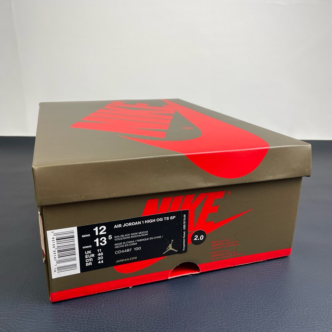 AJ1高帮倒钩鬼脸尺码:40-48.5纯原版出品-Jordan1xTravisScottAJ1xTS联名