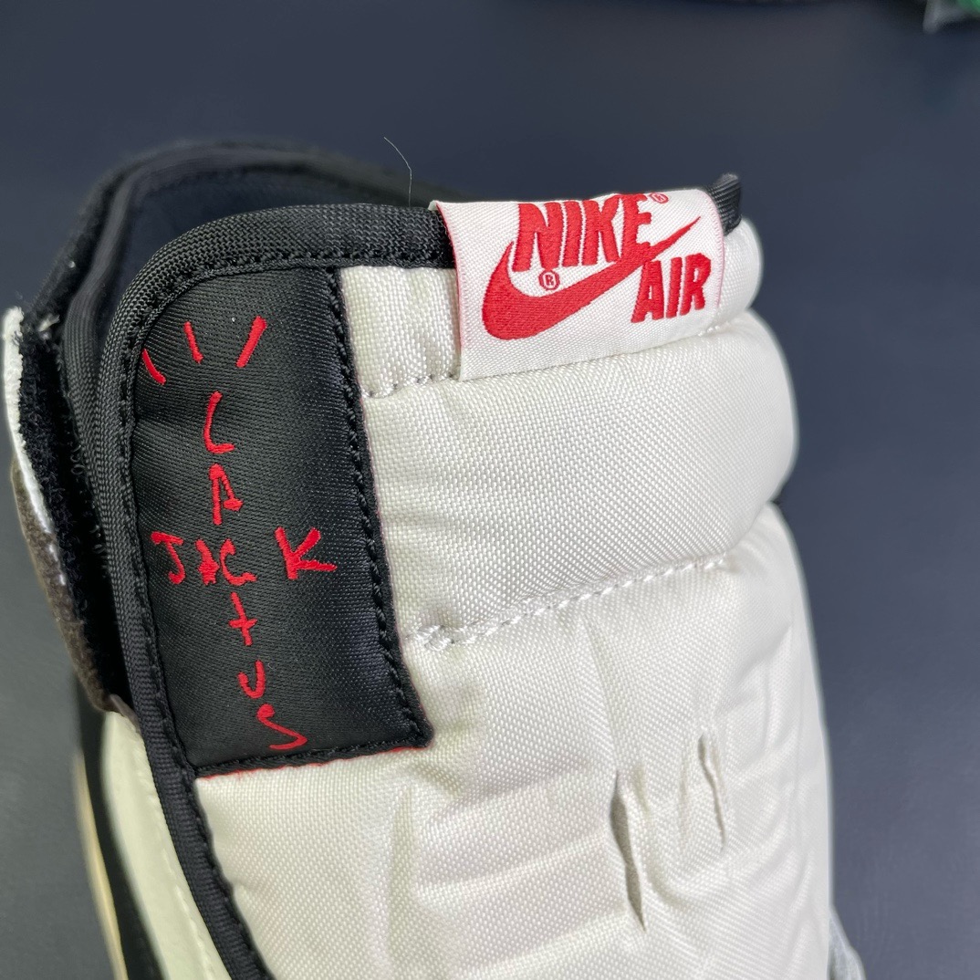 AJ1高帮倒钩鬼脸尺码:40-48.5纯原版出品-Jordan1xTravisScottAJ1xTS联名