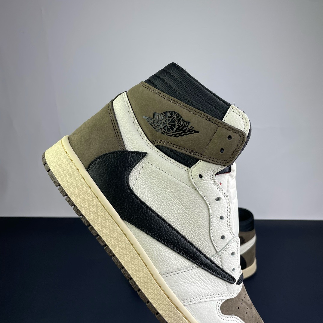 AJ1高帮倒钩鬼脸尺码:40-48.5纯原版出品-Jordan1xTravisScottAJ1xTS联名