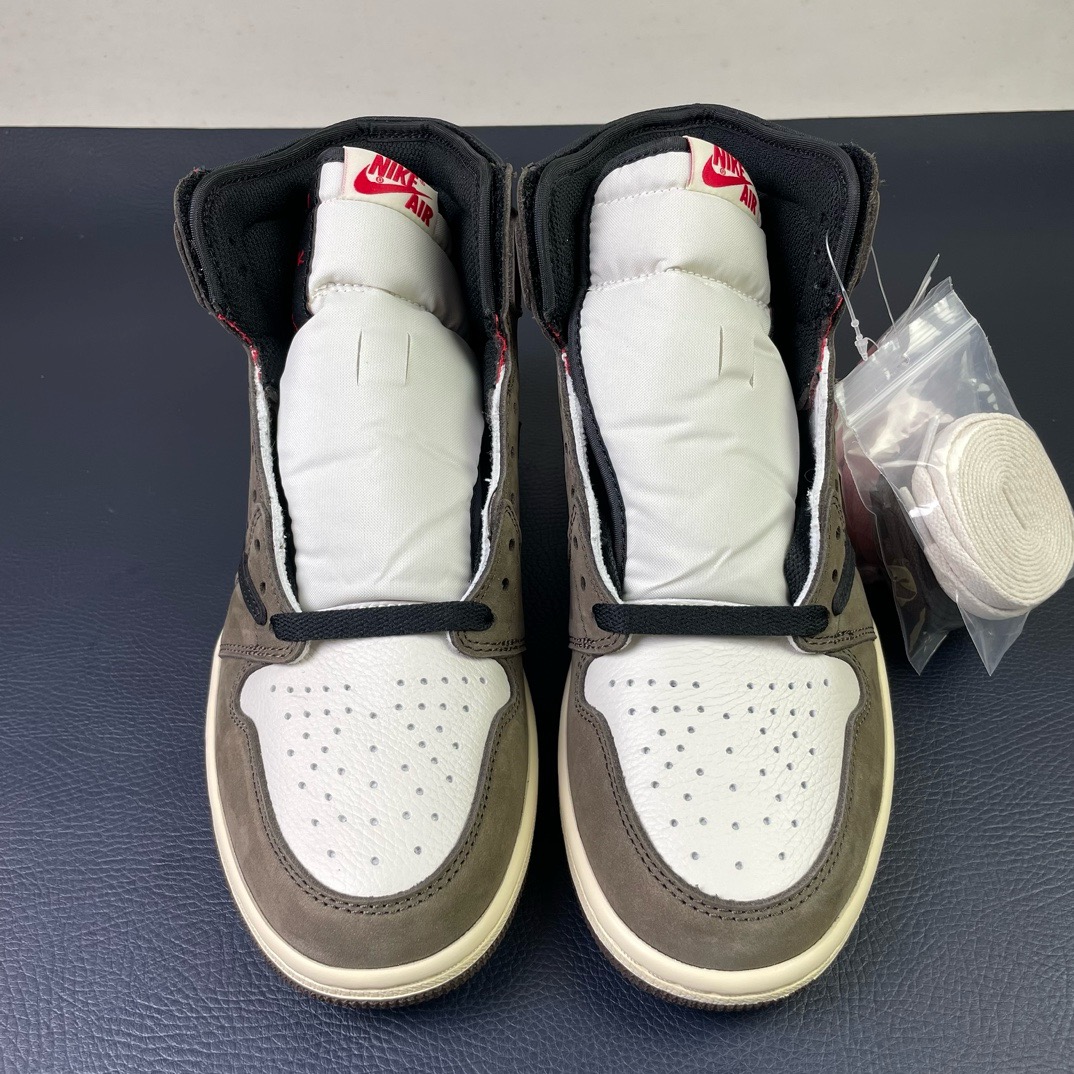 AJ1高帮倒钩鬼脸尺码:36-48.5纯原版出品-Jordan1xTravisScottAJ1xTS联名